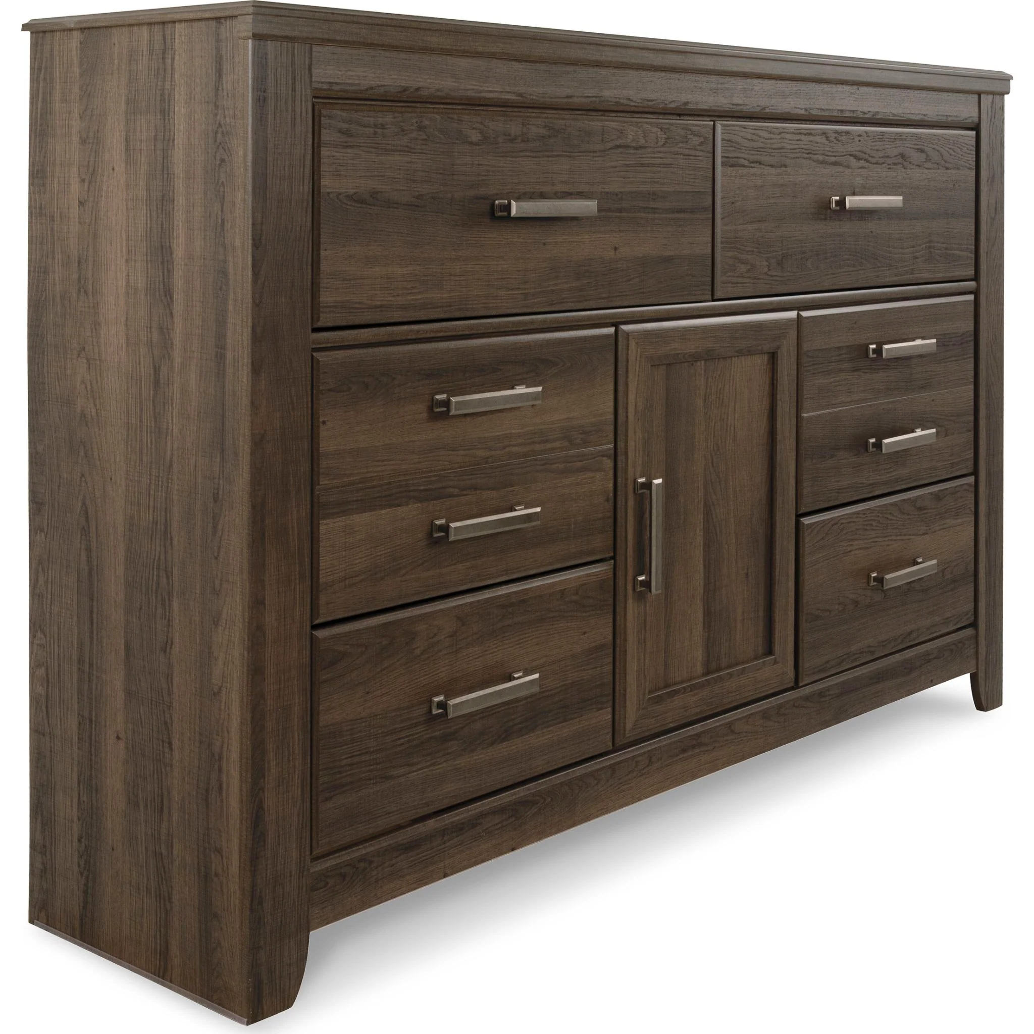 Juararo 6 Piece Queen Poster Bedroom - Dark Brown - Image 4
