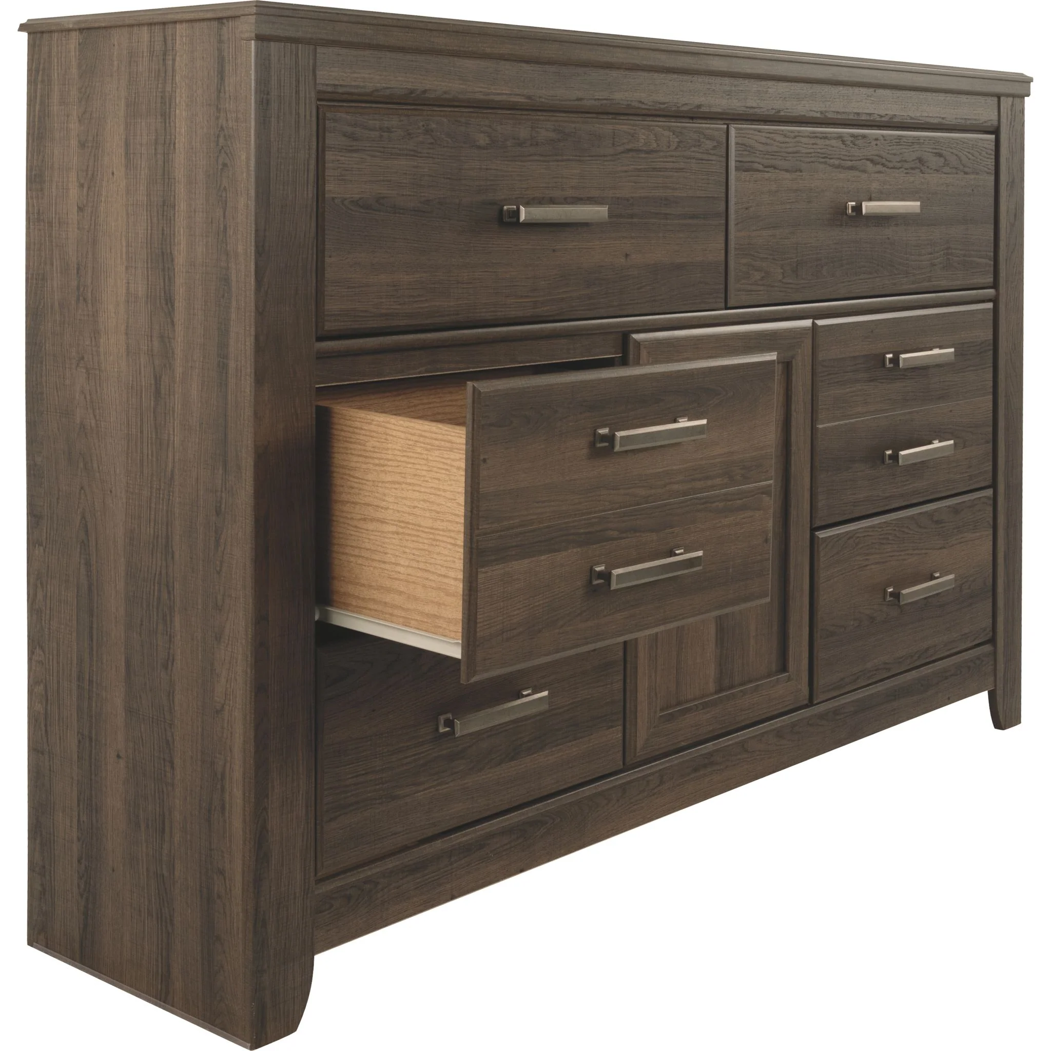 Juararo Dresser and Mirror - Dark Brown - Image 8