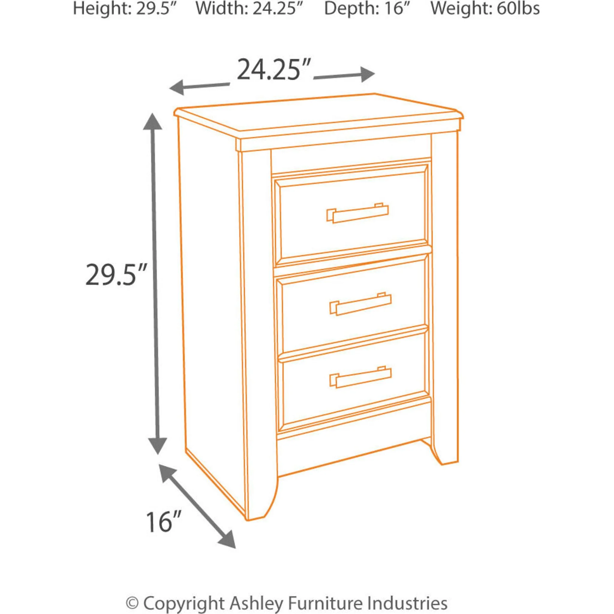 Juararo Nightstand - Dark Brown - Image 16