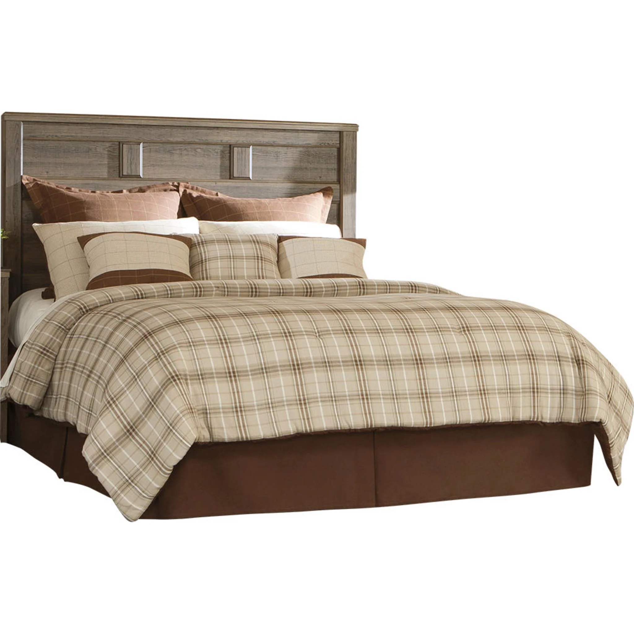 Juararo Panel Headboard - Dark Brown - Image 5