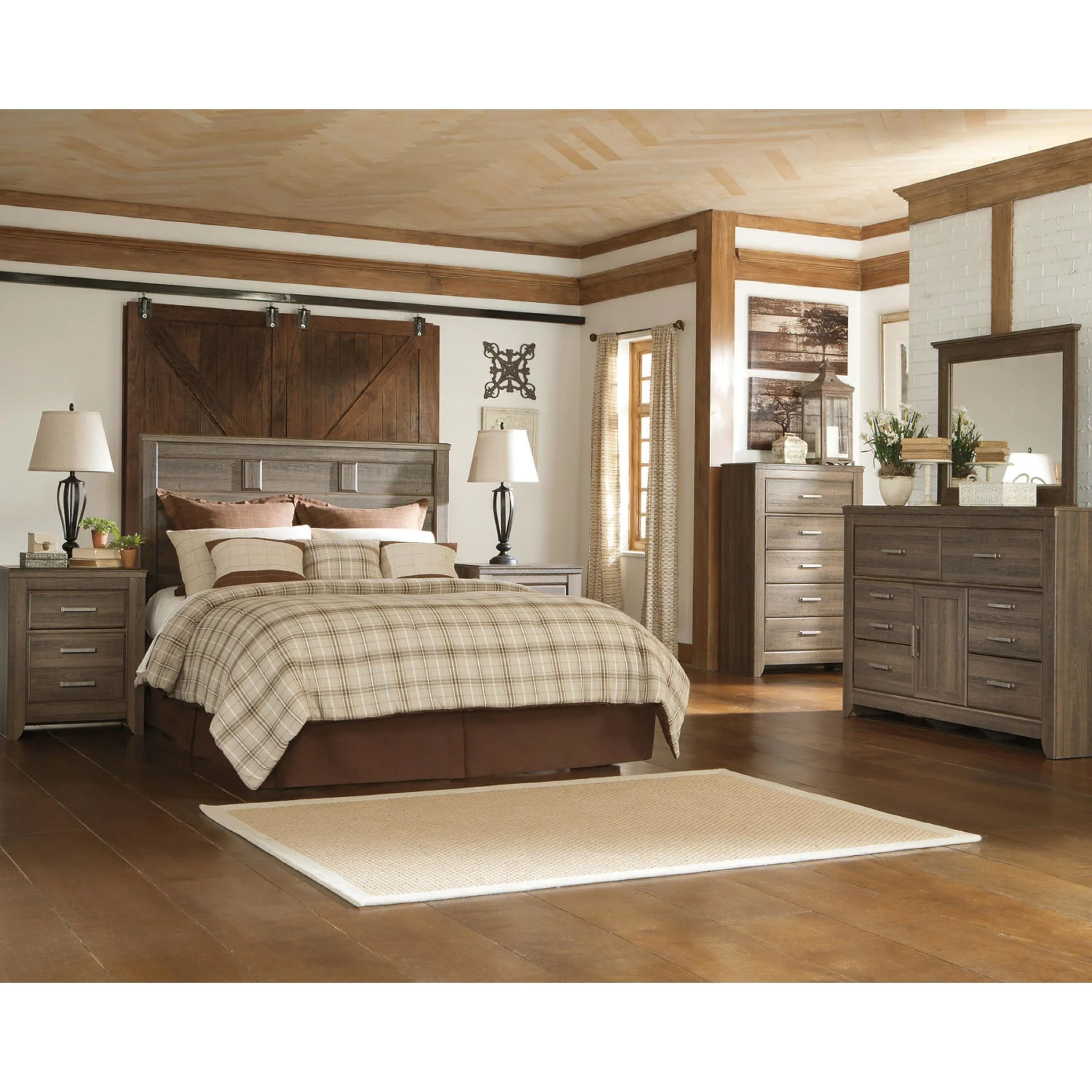 Juararo Panel Headboard - Dark Brown - Image 6