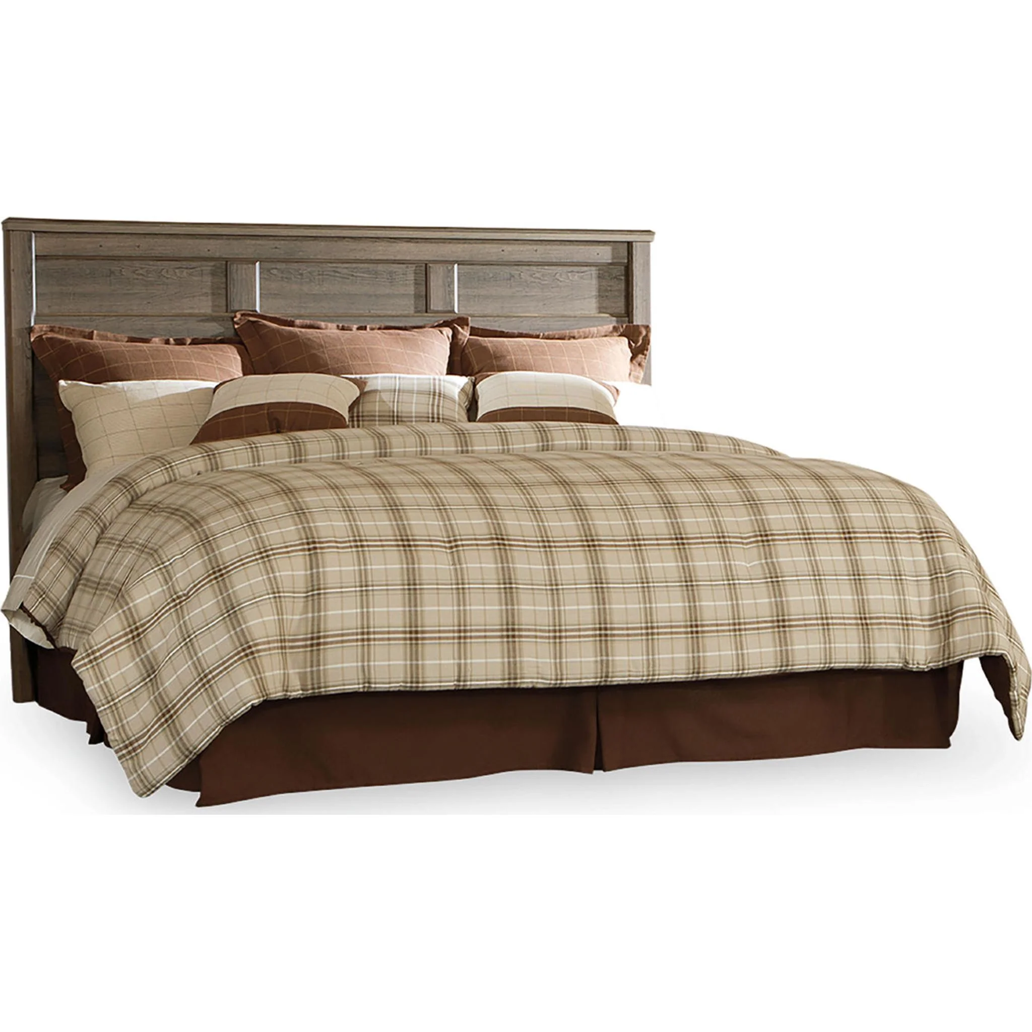 Juararo Panel Headboard - Dark Brown - Image 8