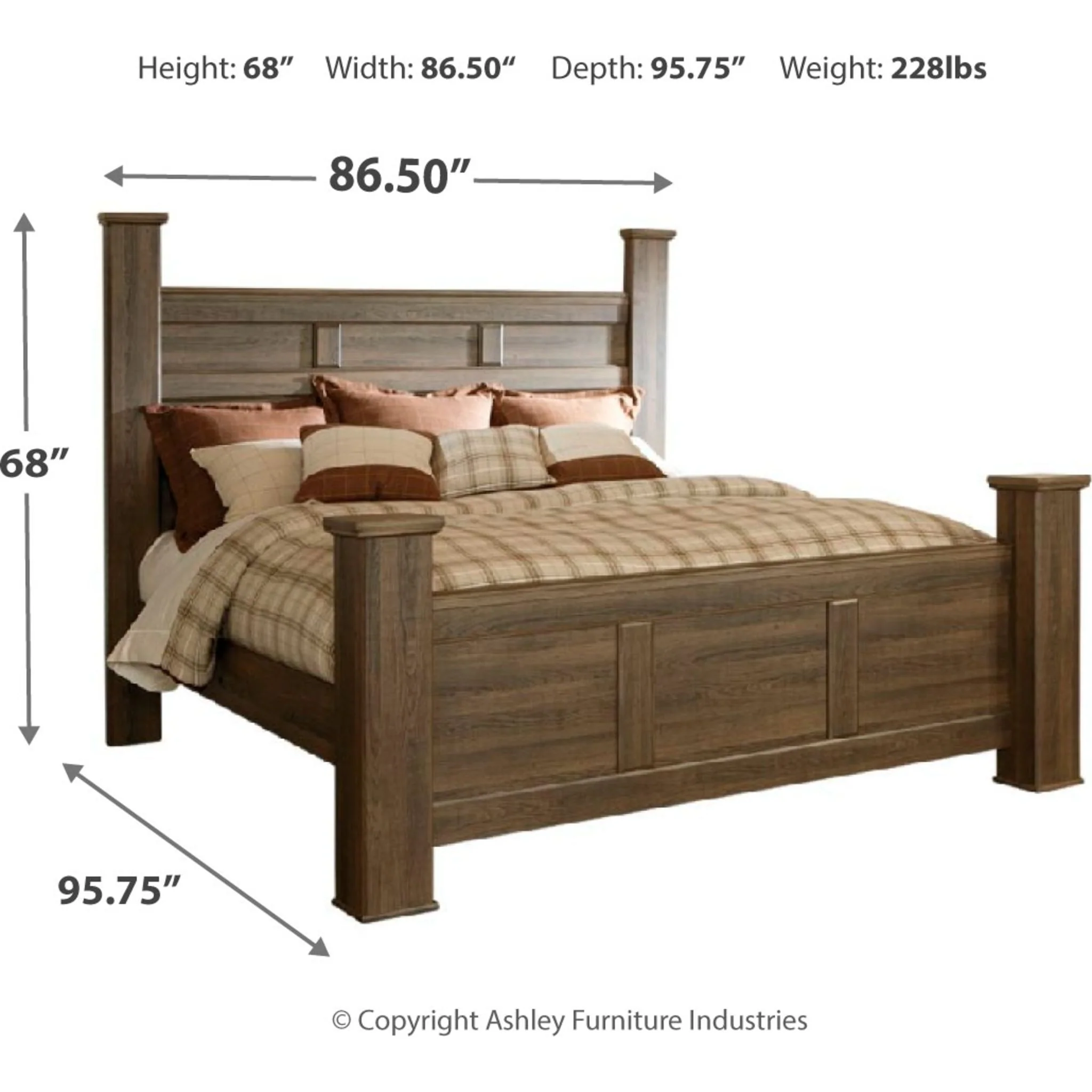 Juararo Poster Bed - Dark Brown - Image 26