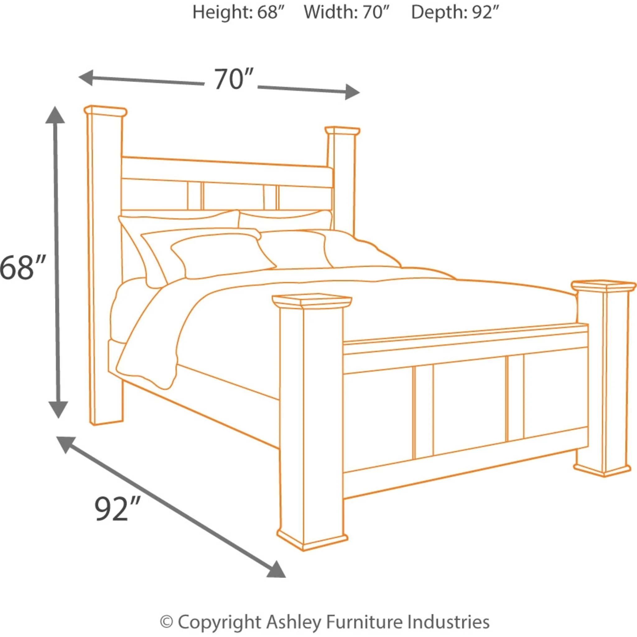 Juararo Poster Bed - Dark Brown - Image 4