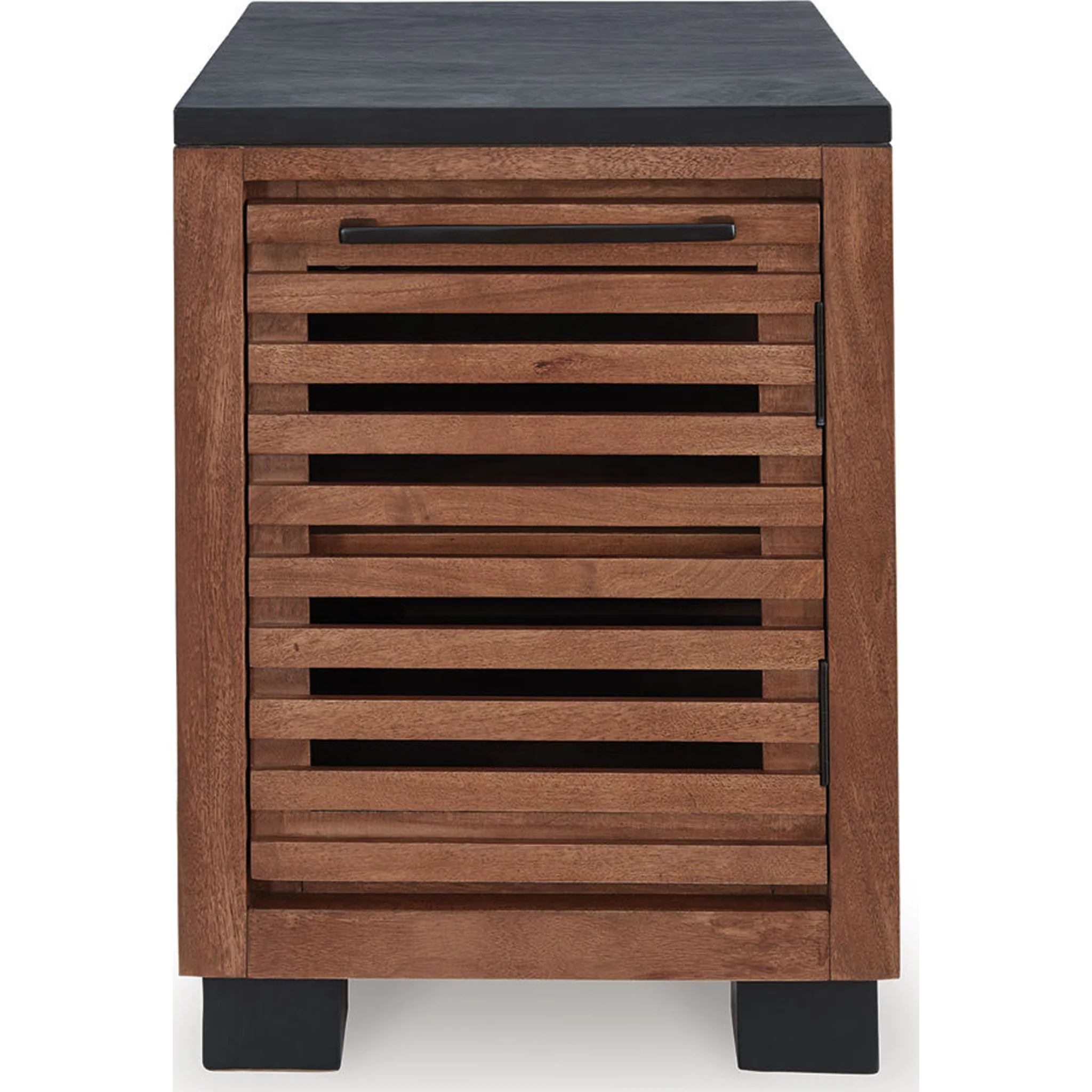 Kallari Chairside End Table - Warm Brown/Black - Image 5