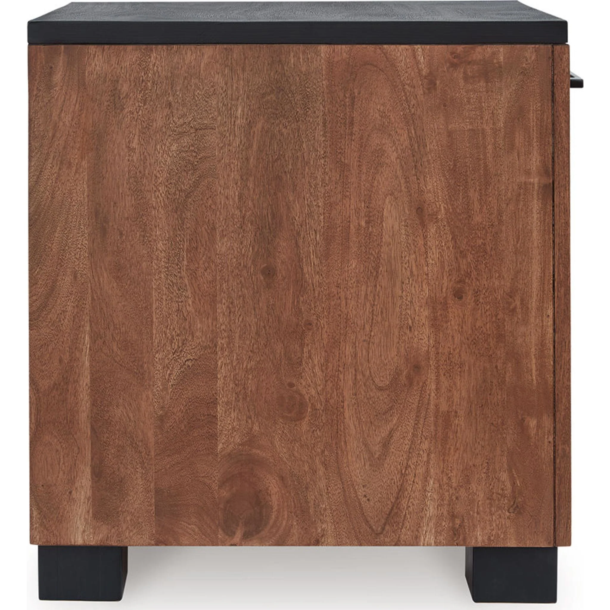 Kallari Chairside End Table - Warm Brown/Black - Image 7