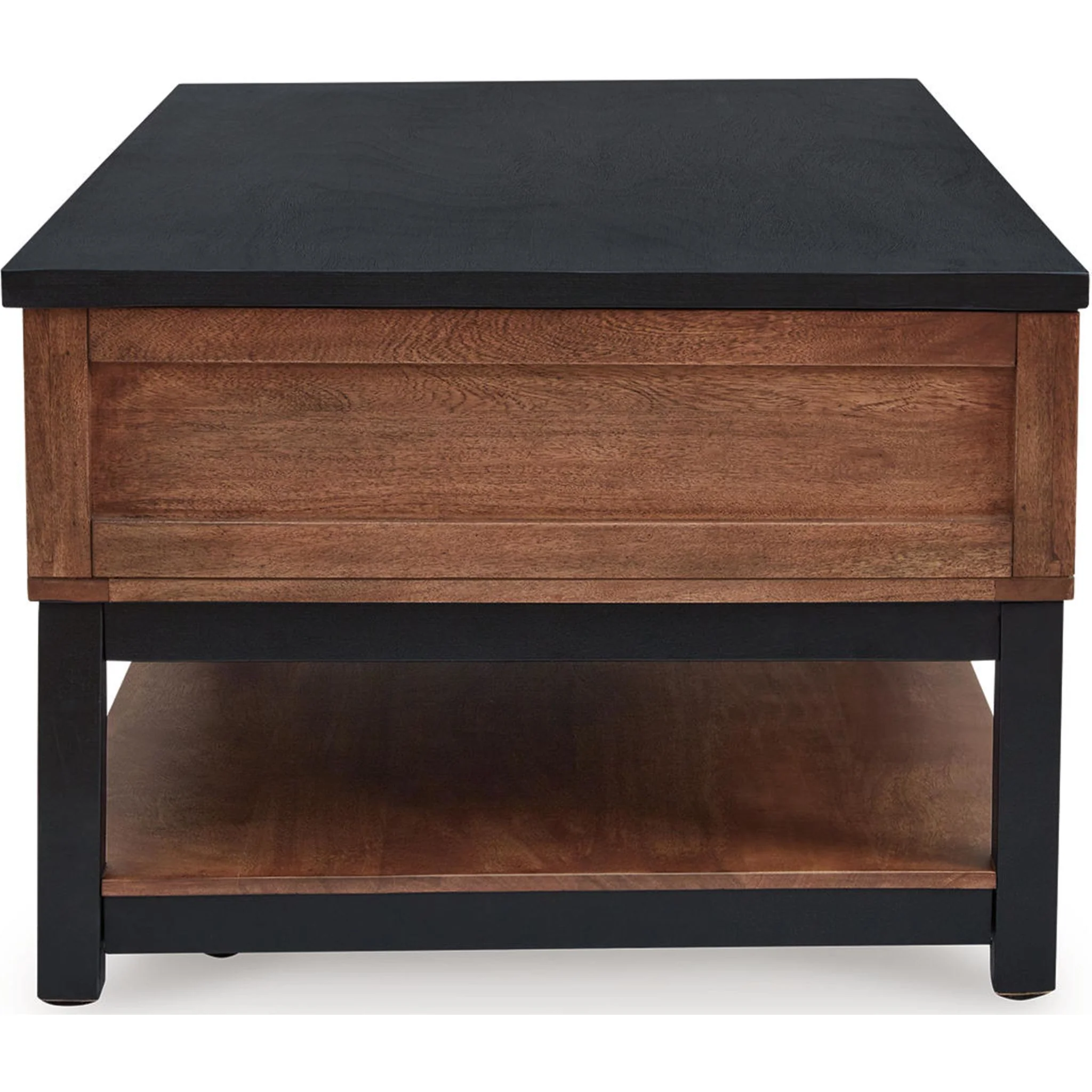 Kallari Lift-Top Coffee Table - Warm Brown/Black - Image 7