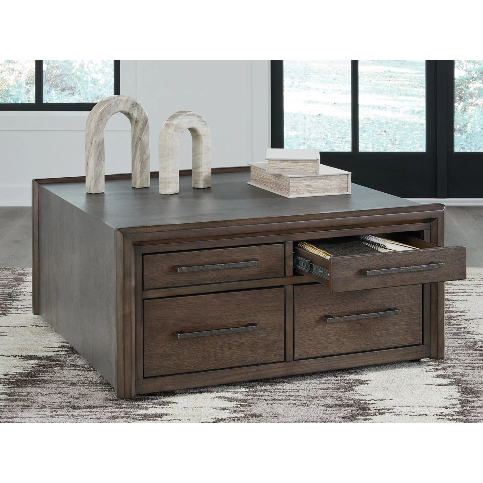 Kallenny Coffee Table - Brown/Gray - Image 9