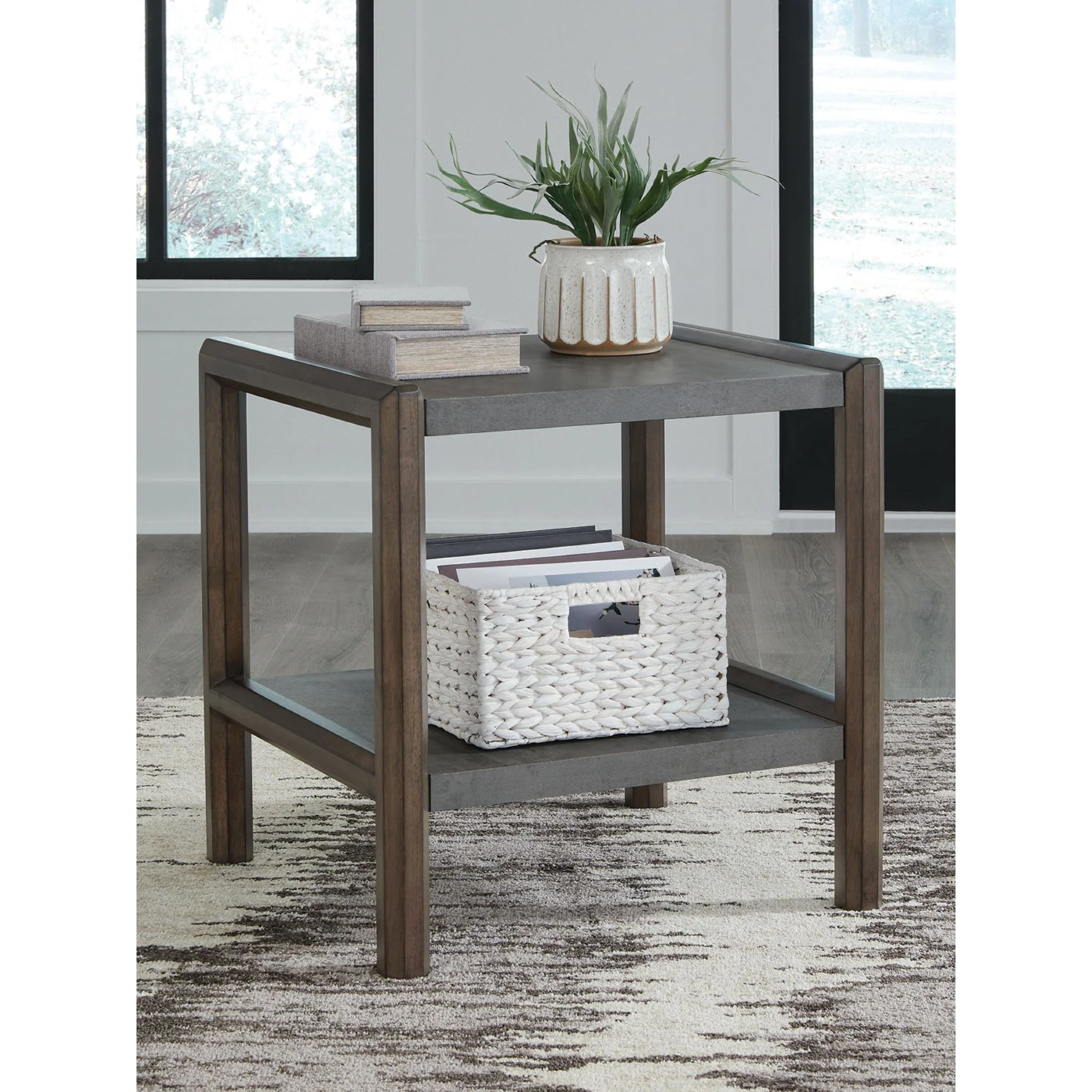 Kallenny End Table - Brown/Gray - Image 2