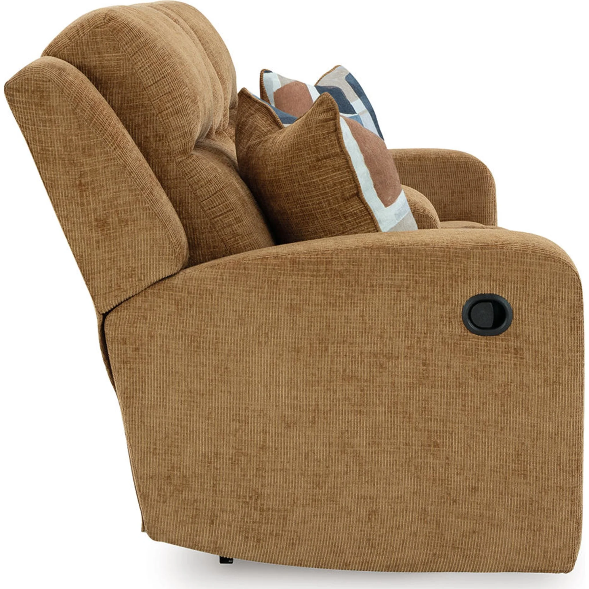 Kanlow Reclining Loveseat with Console - Honey - Image 9