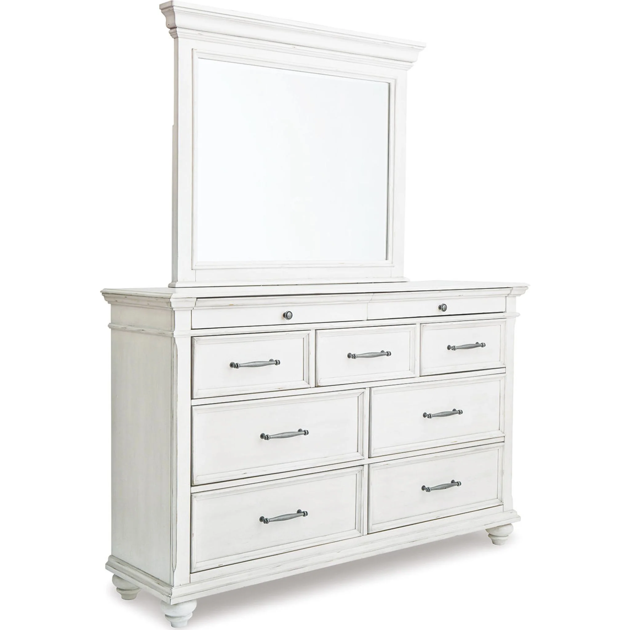 Kanwyn 5 Piece Queen Panel Bedroom - Whitewash - Image 10