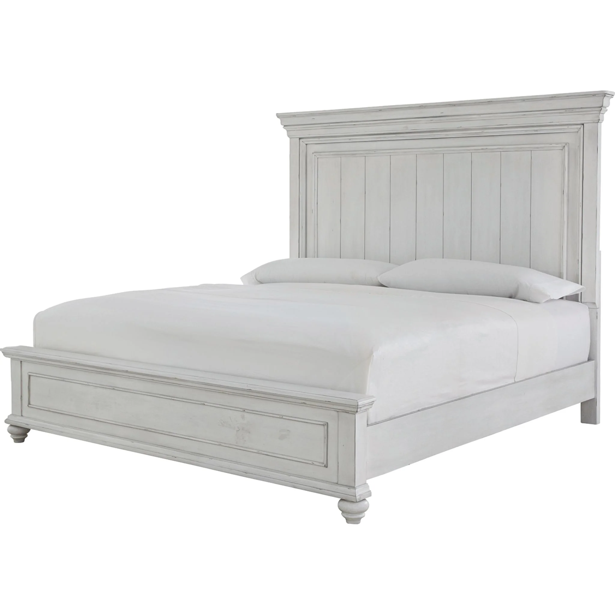 Kanwyn 5 Piece Queen Panel Bedroom - Whitewash - Image 2