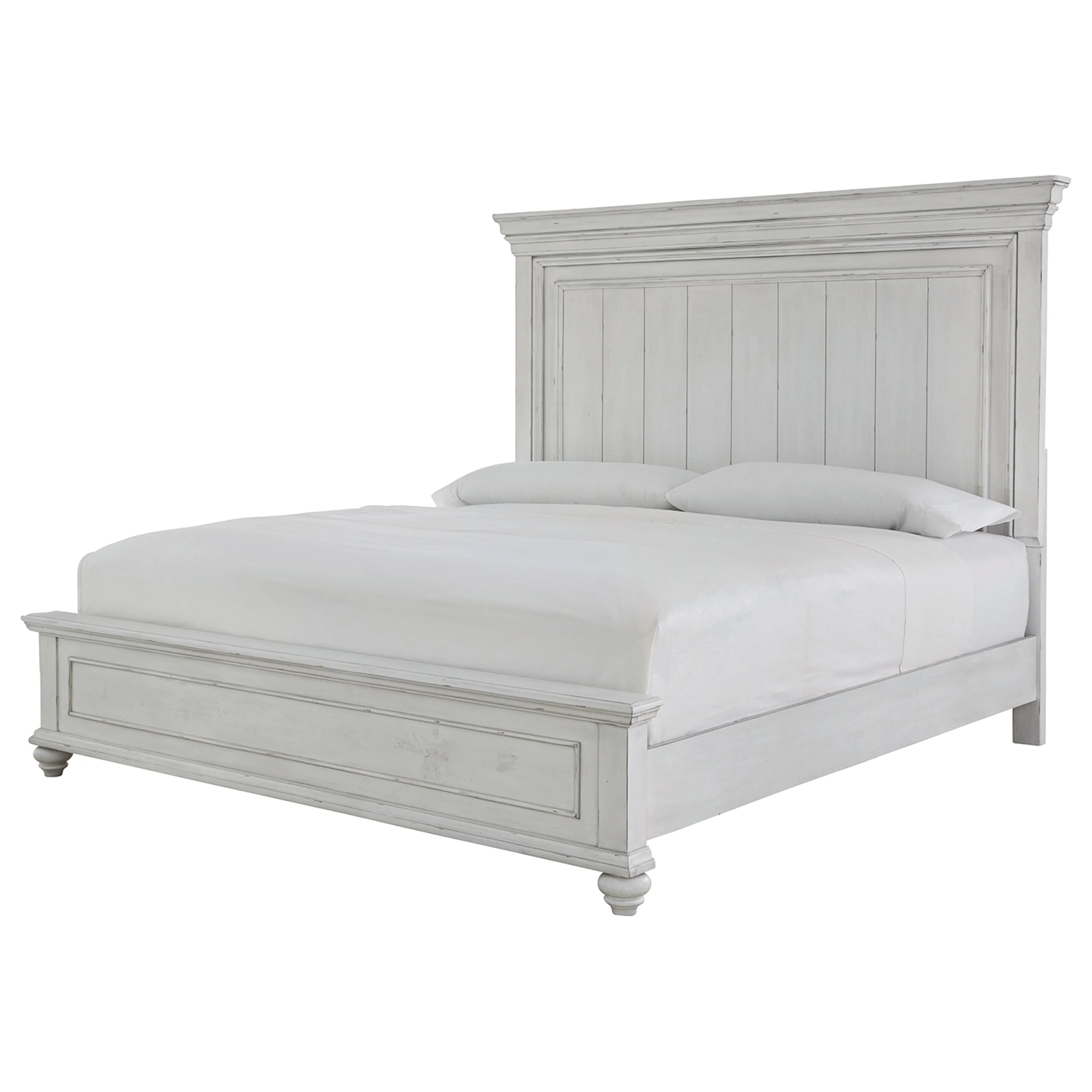 Kanwyn Panel Bed - Whitewash - Image 26