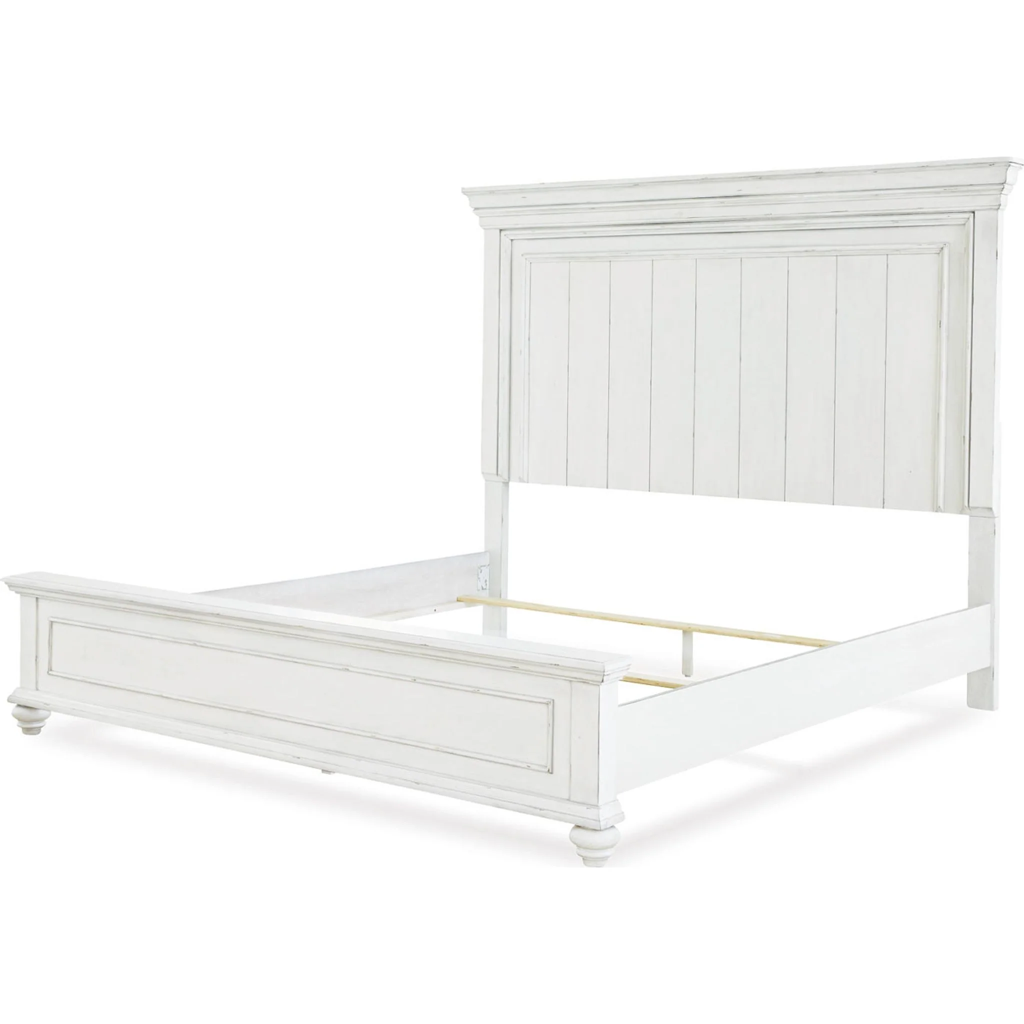 Kanwyn Panel Bed - Whitewash - Image 56