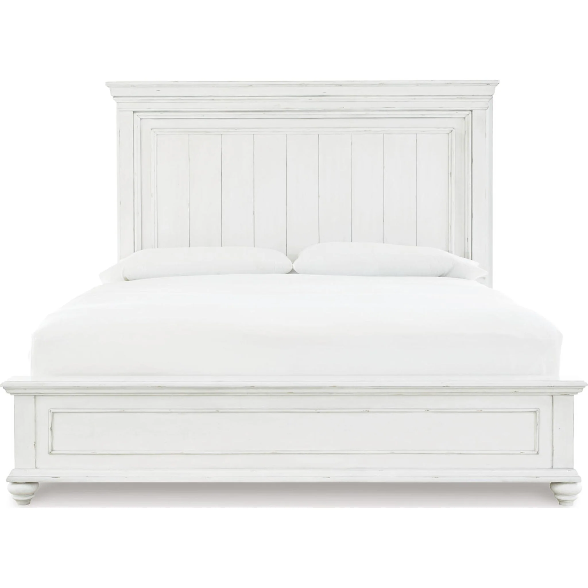 Kanwyn Panel Bed - Whitewash - Image 58