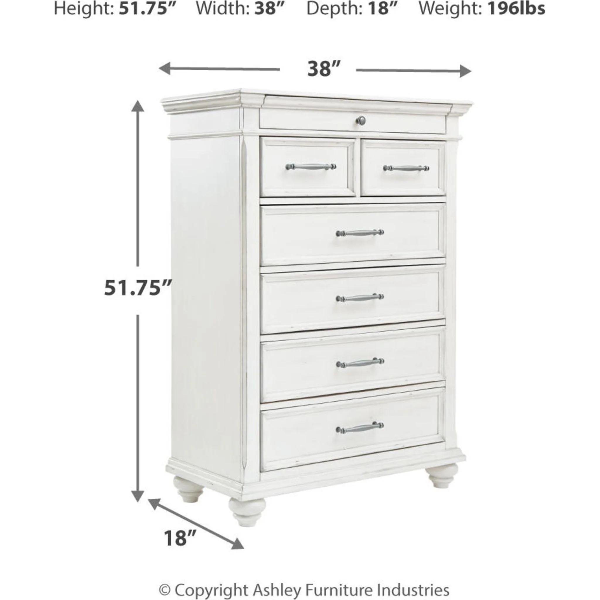 Kanwyn Chest - Whitewash - Image 15
