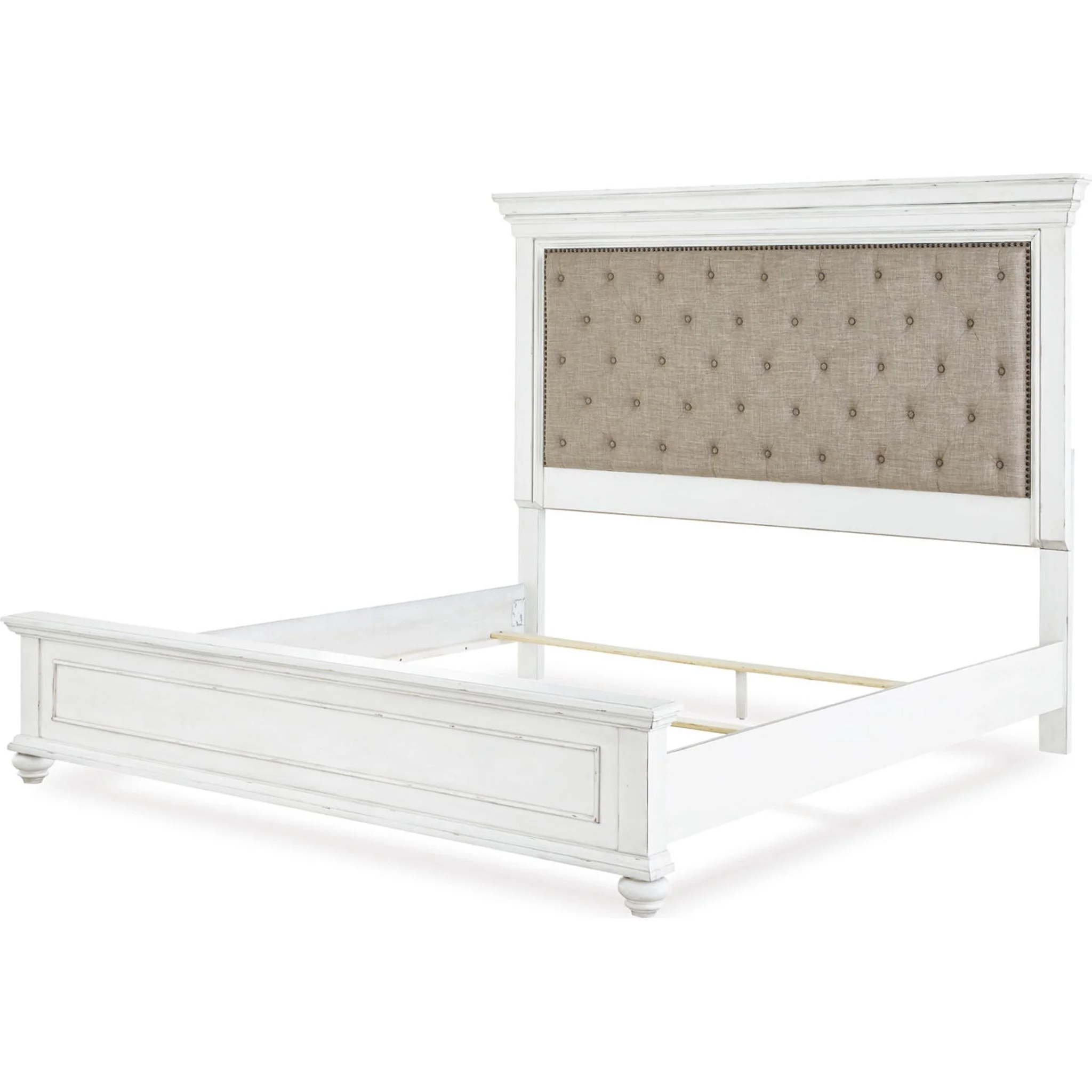Kanwyn Panel Bed - Whitewash - Image 15