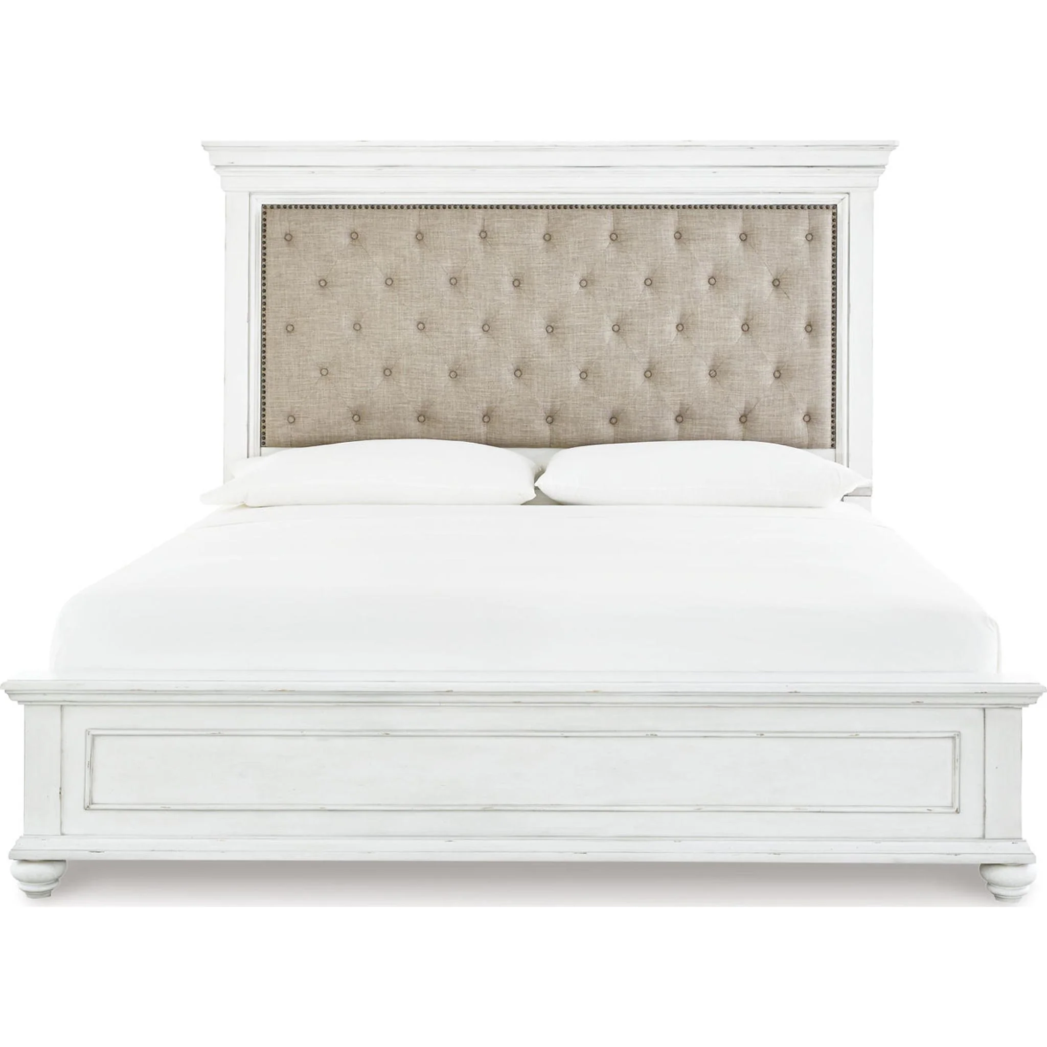 Kanwyn Panel Bed - Whitewash - Image 24