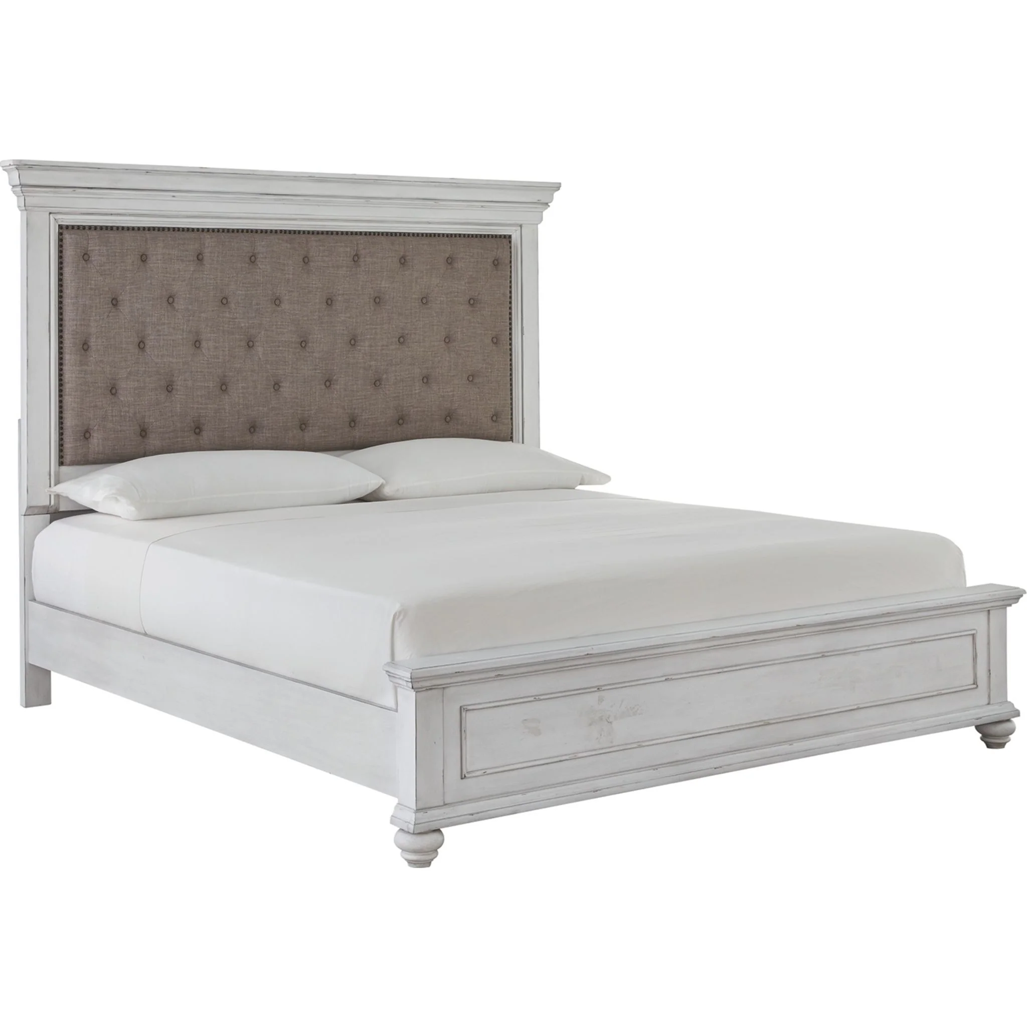Kanwyn Panel Bed - Whitewash - Image 30