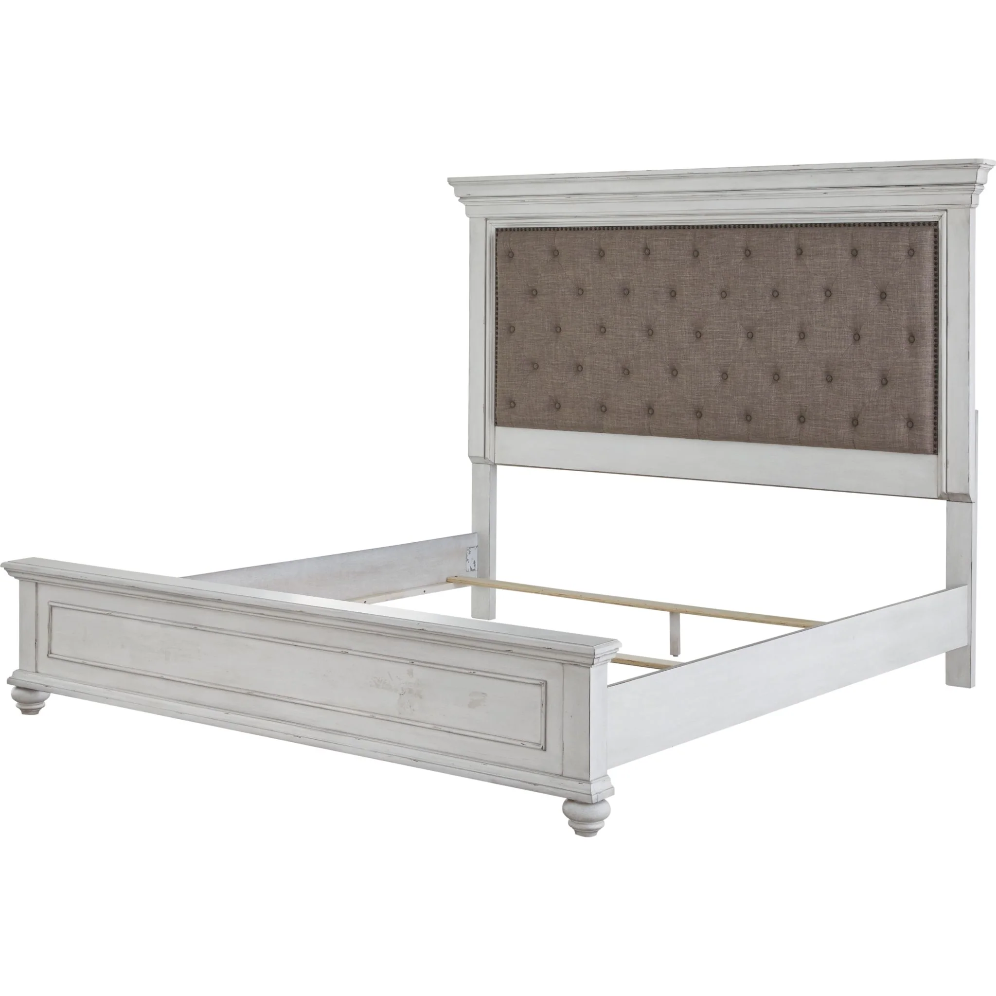 Kanwyn Panel Bed - Whitewash - Image 5