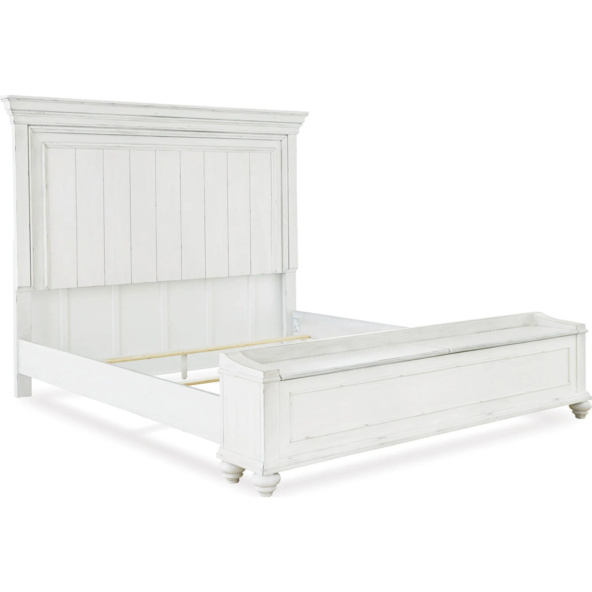Kanwyn Storage Bed - Whitewash - Image 13