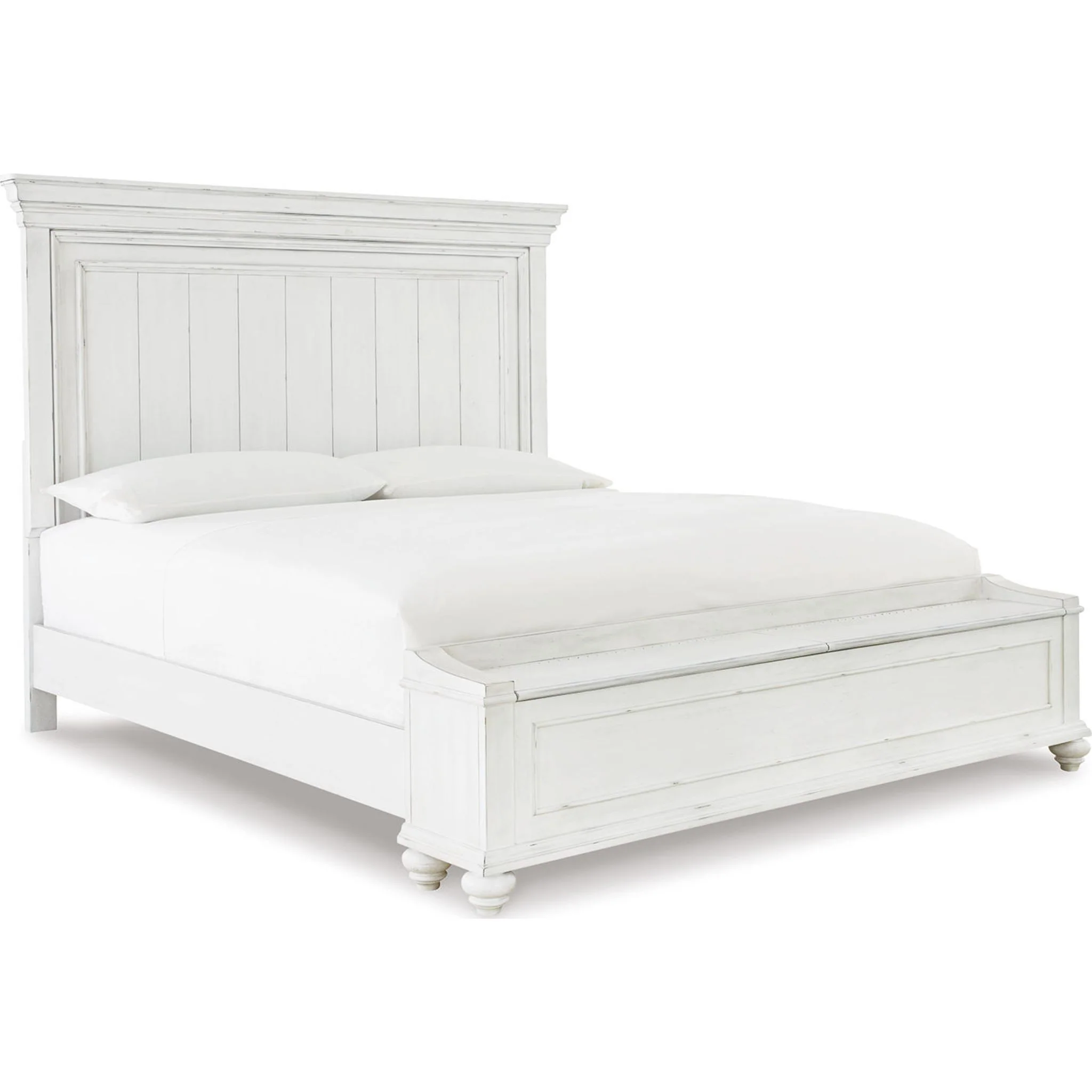 Kanwyn Storage Bed - Whitewash - Image 15