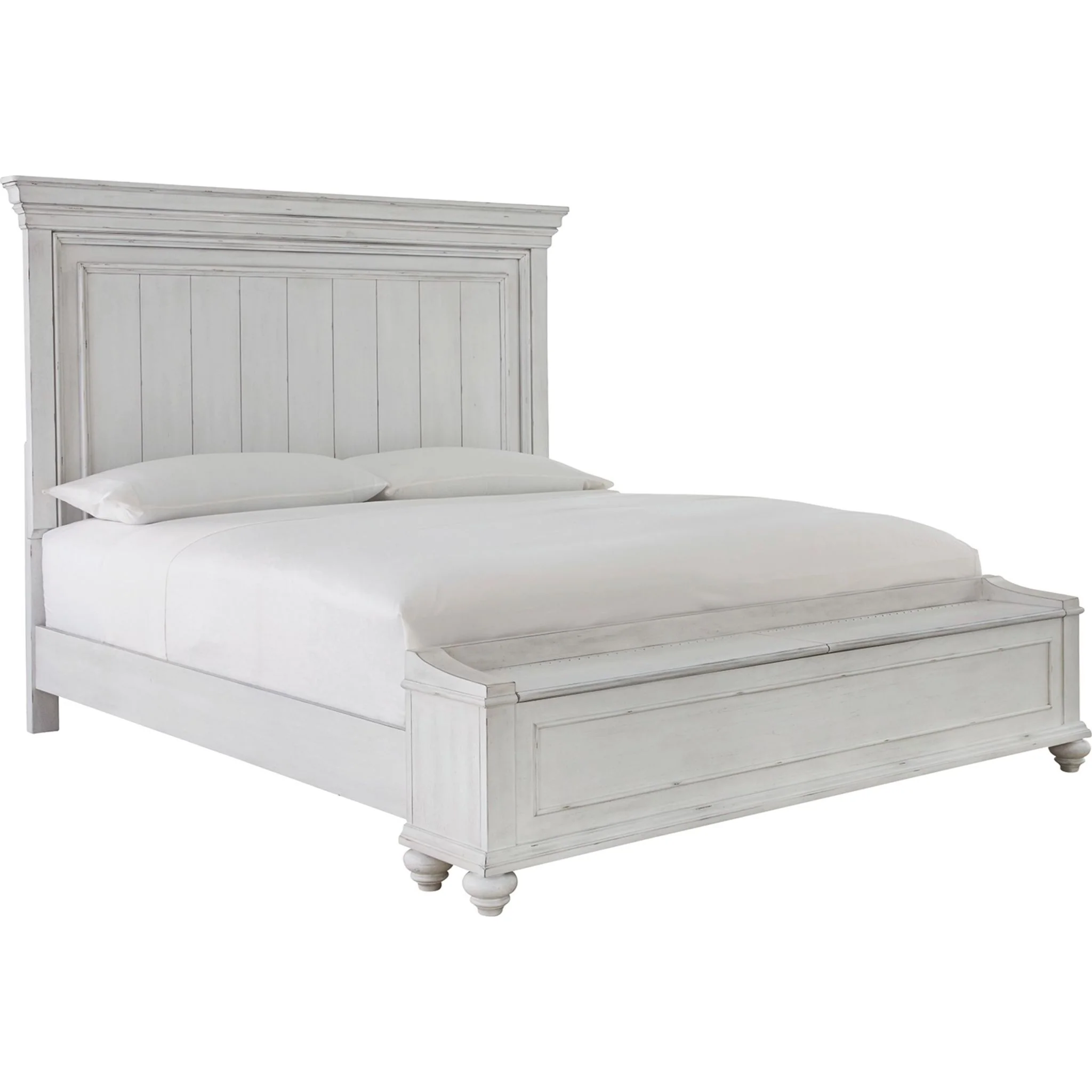 Kanwyn Storage Bed - Whitewash - Image 50