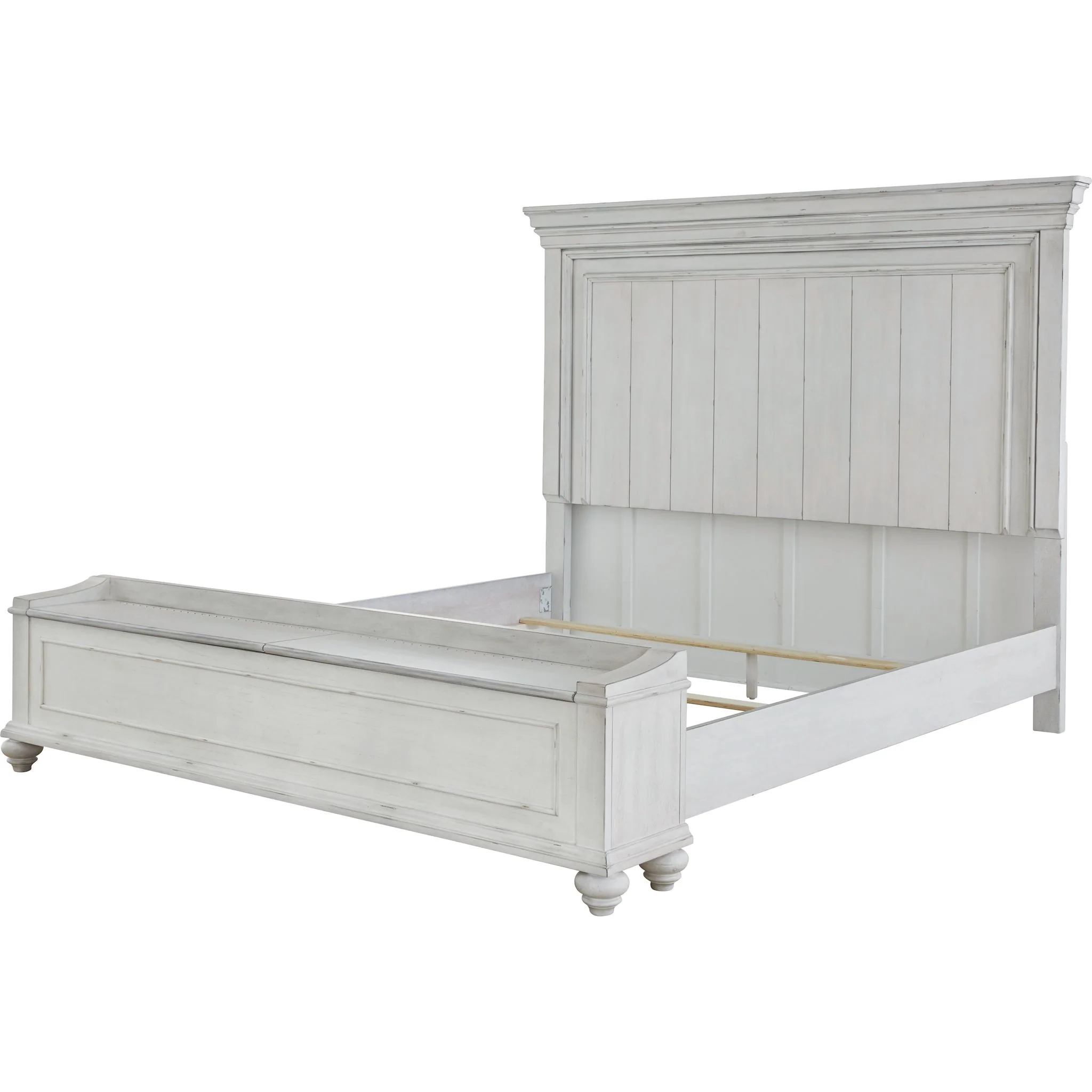 Kanwyn Storage Bed - Whitewash - Image 53