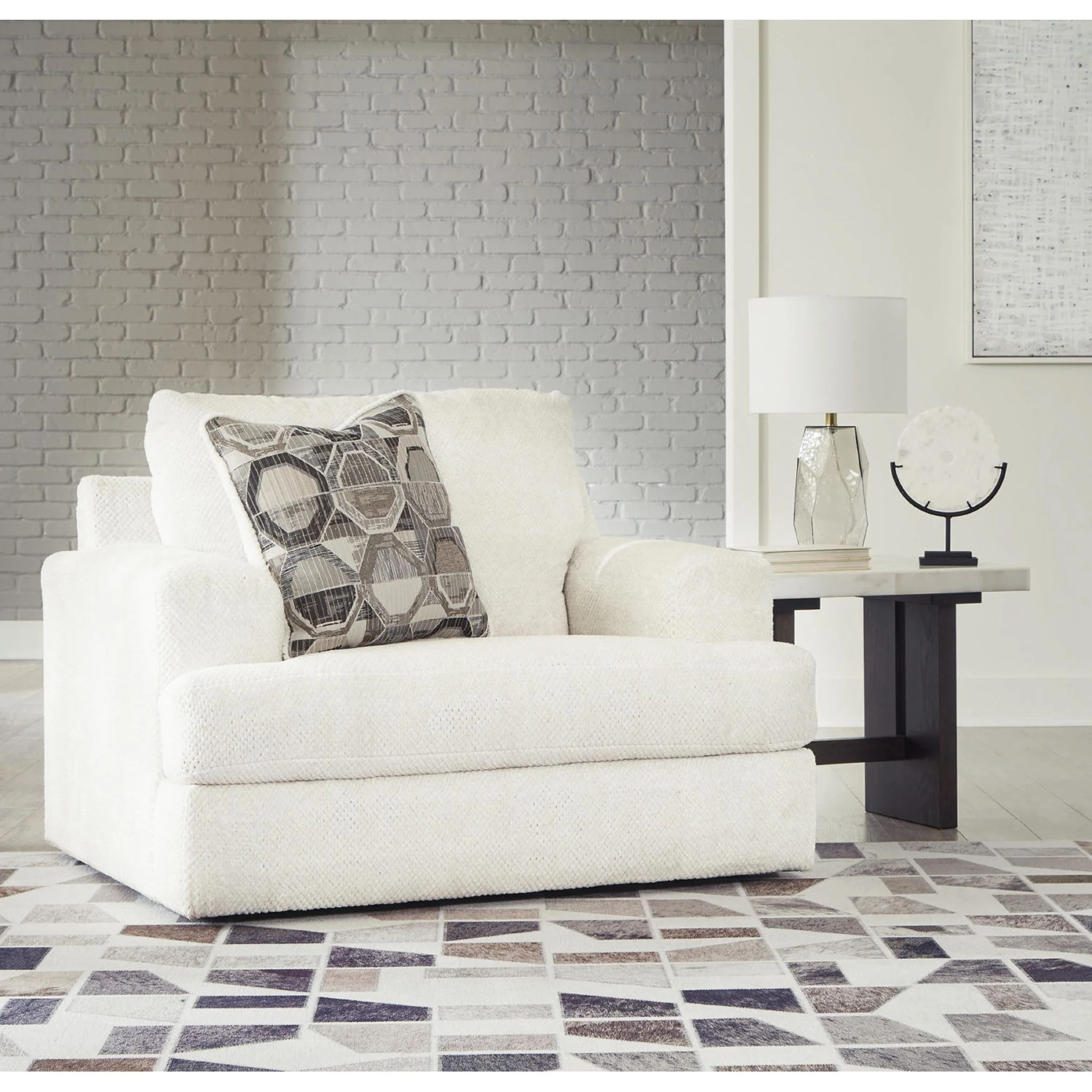 Karinne Chair and a Half - Linen - Image 5