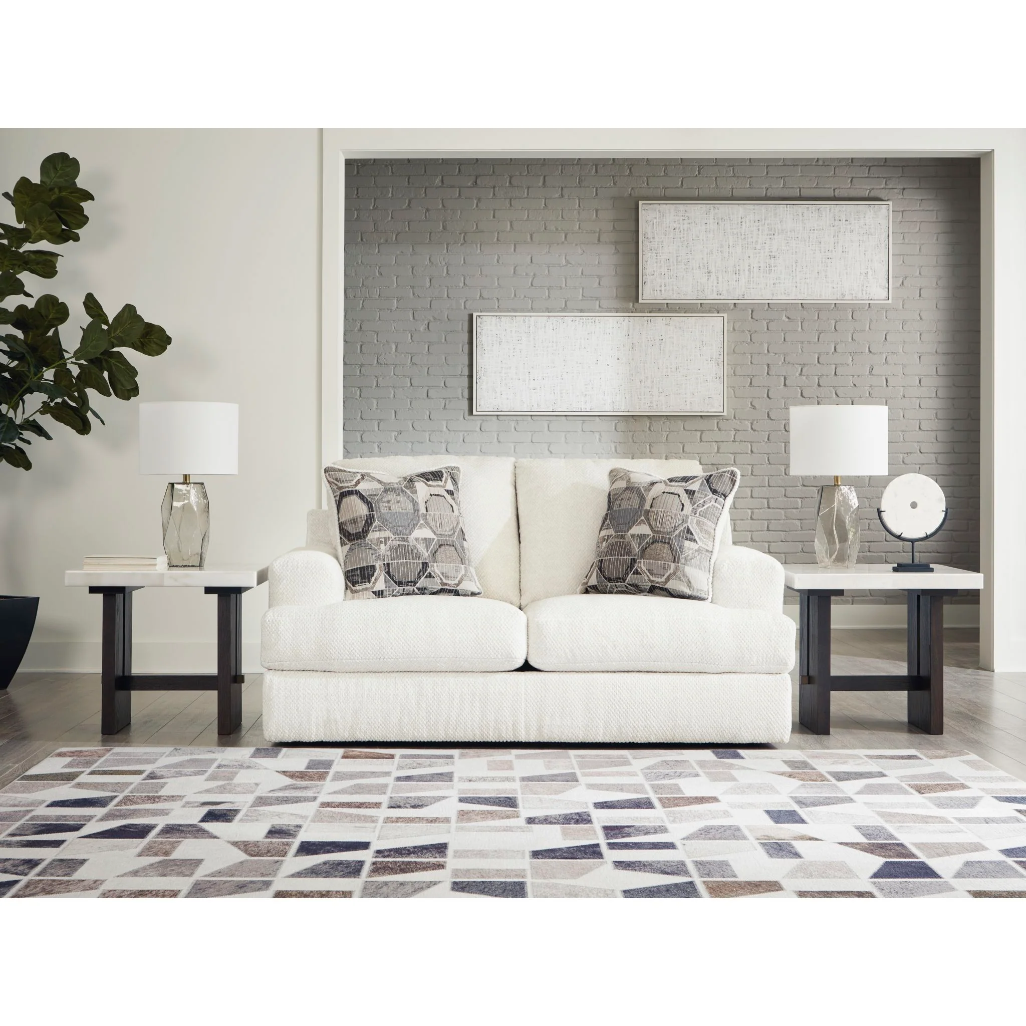 Karinne Loveseat - Linen - Image 2
