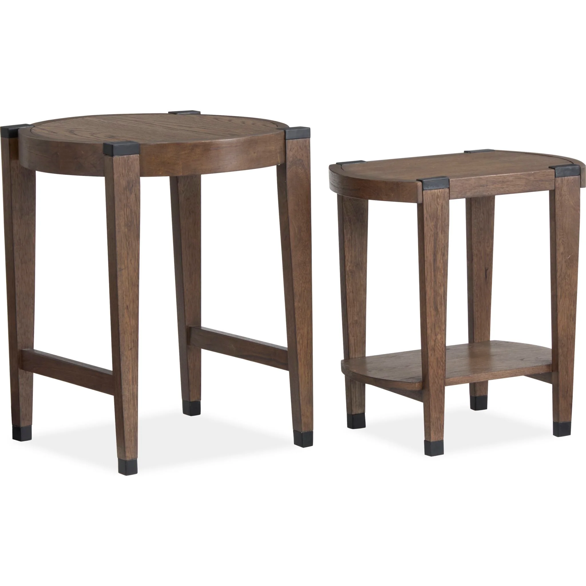 Kaysen Nesting End Table (Set of 2) - Wallaby, Matte Black - Image 10