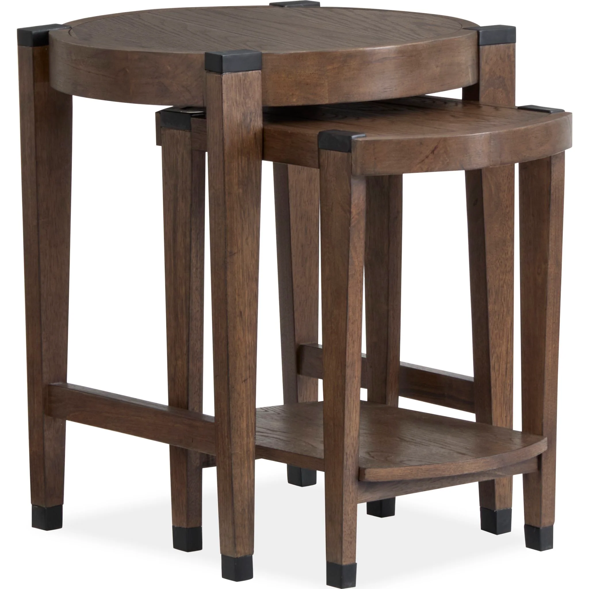 Kaysen Nesting End Table (Set of 2) - Wallaby, Matte Black - Image 5