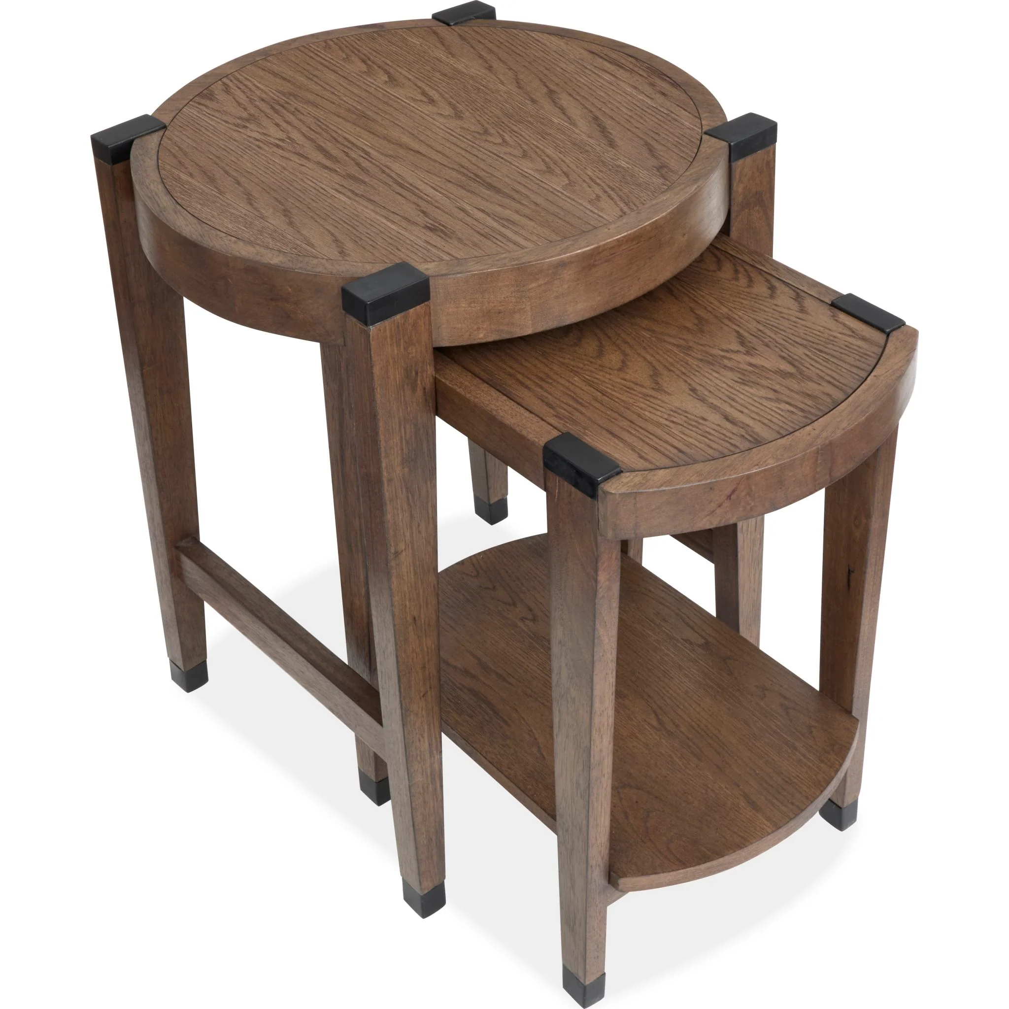 Kaysen Nesting End Table (Set of 2) - Wallaby, Matte Black - Image 7