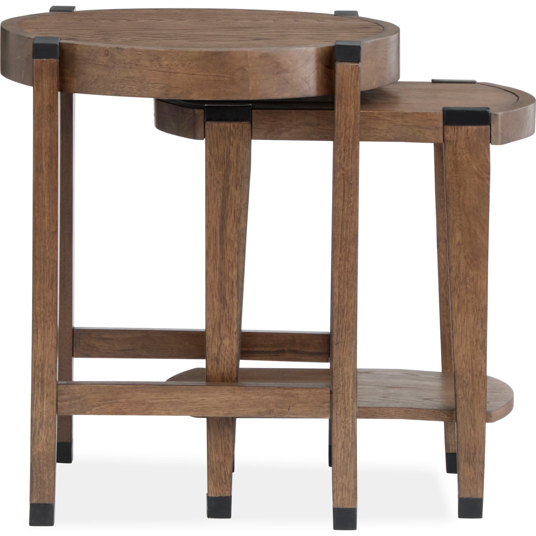 Kaysen Nesting End Table (Set of 2) - Wallaby, Matte Black - Image 8