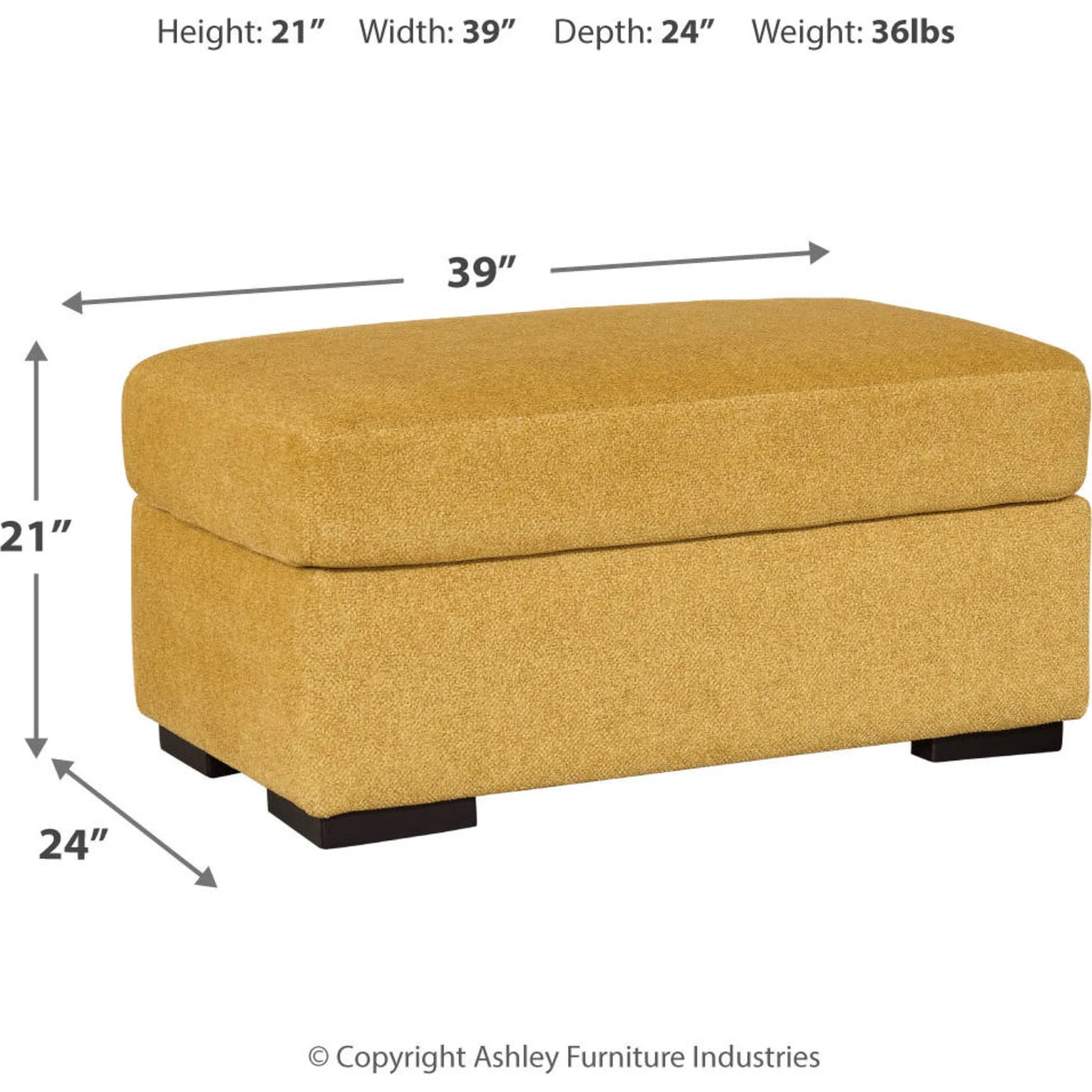 Keerwick Ottoman - Sunflower - Image 5