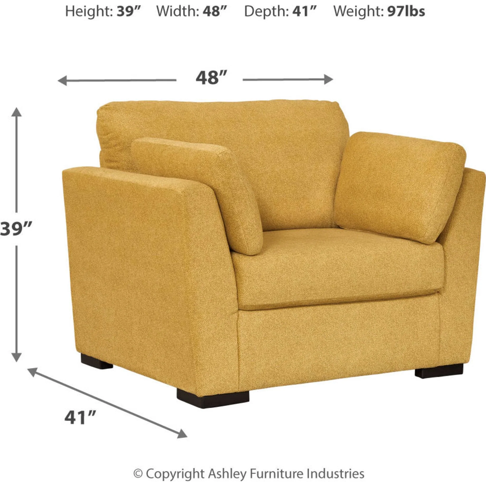 Keerwick Oversized Chair - Sunflower - Image 5