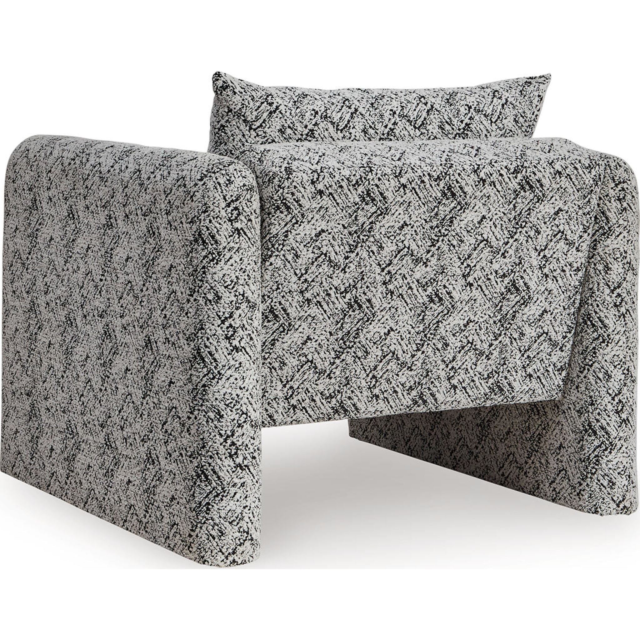 Kenbell Accent Chair - Black/White - Image 6
