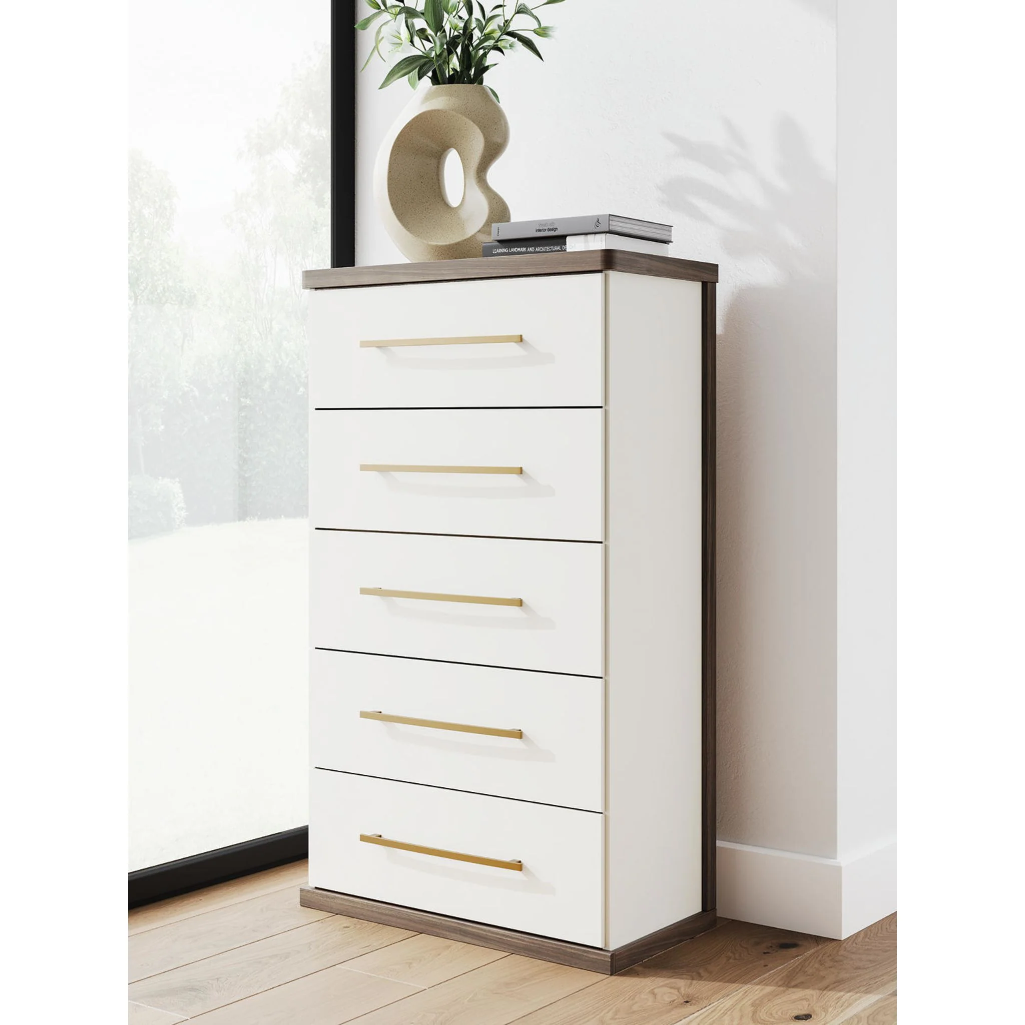 Kendanport Chest - White/Brown - Image 10