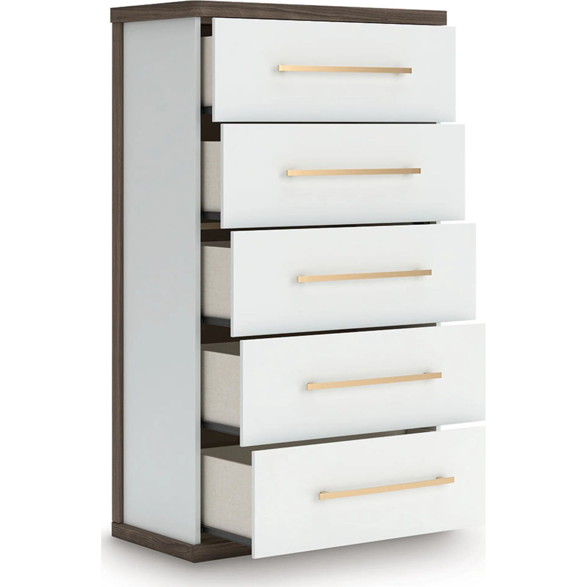 Kendanport Chest - White/Brown - Image 2