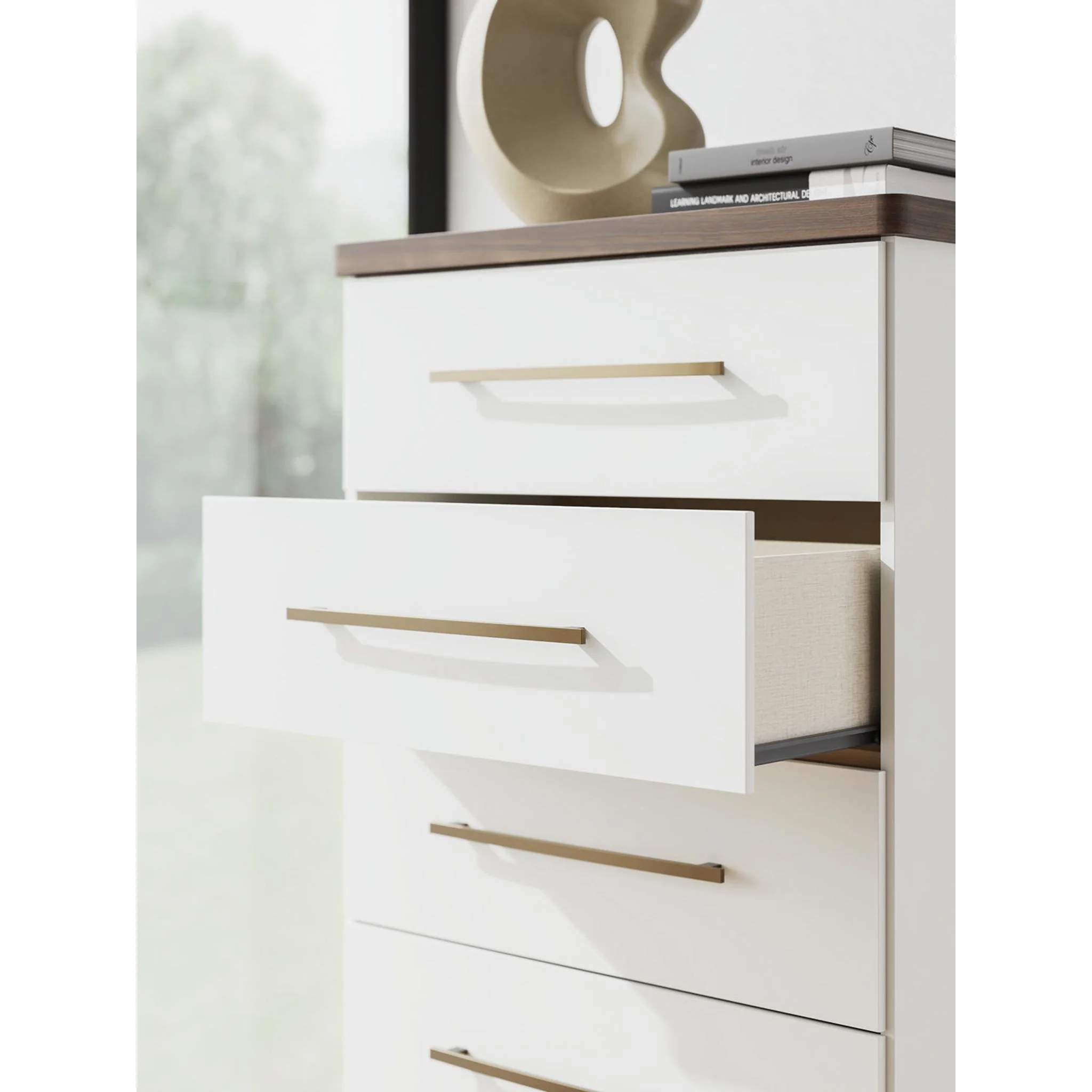 Kendanport Chest - White/Brown - Image 5