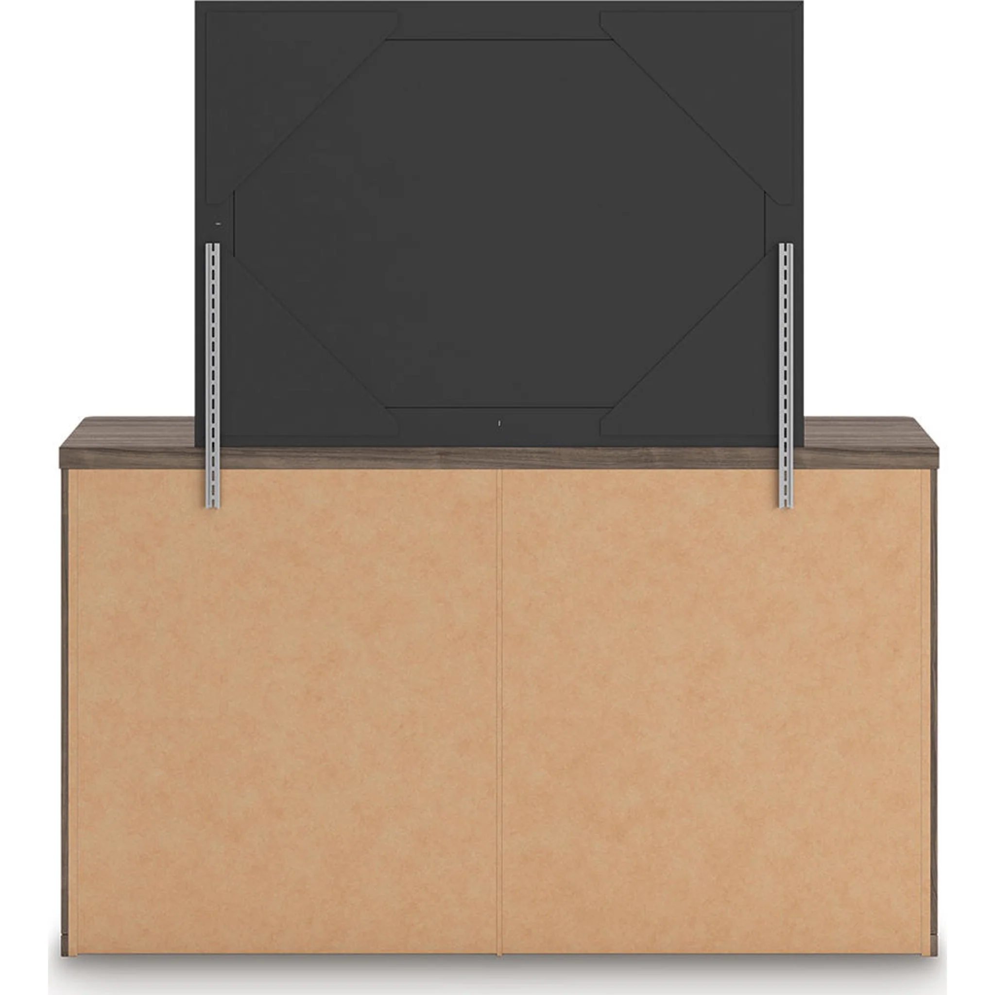 Kendanport Dresser and Mirror - White/Brown - Image 4