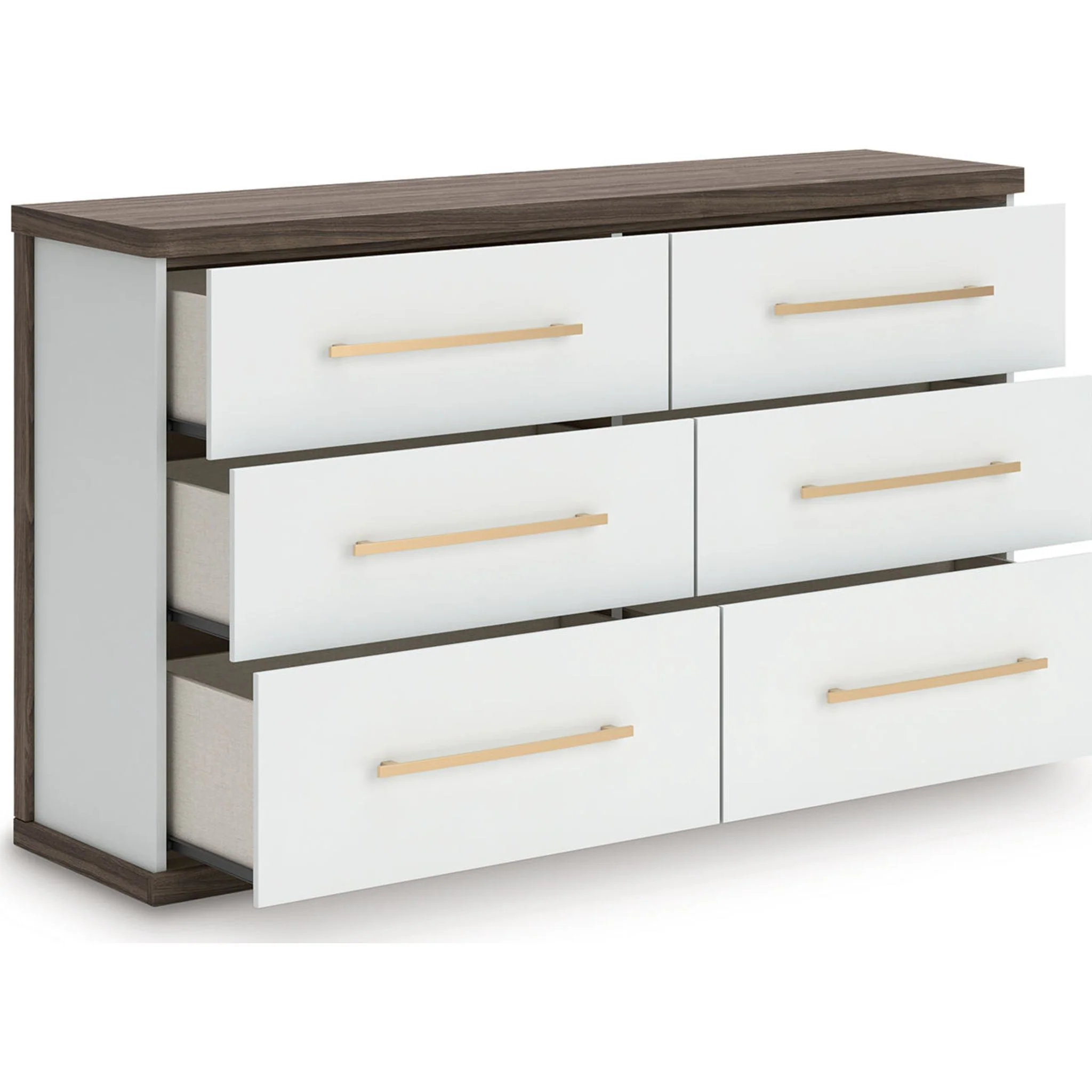 Kendanport Dresser - White/Brown - Image 2
