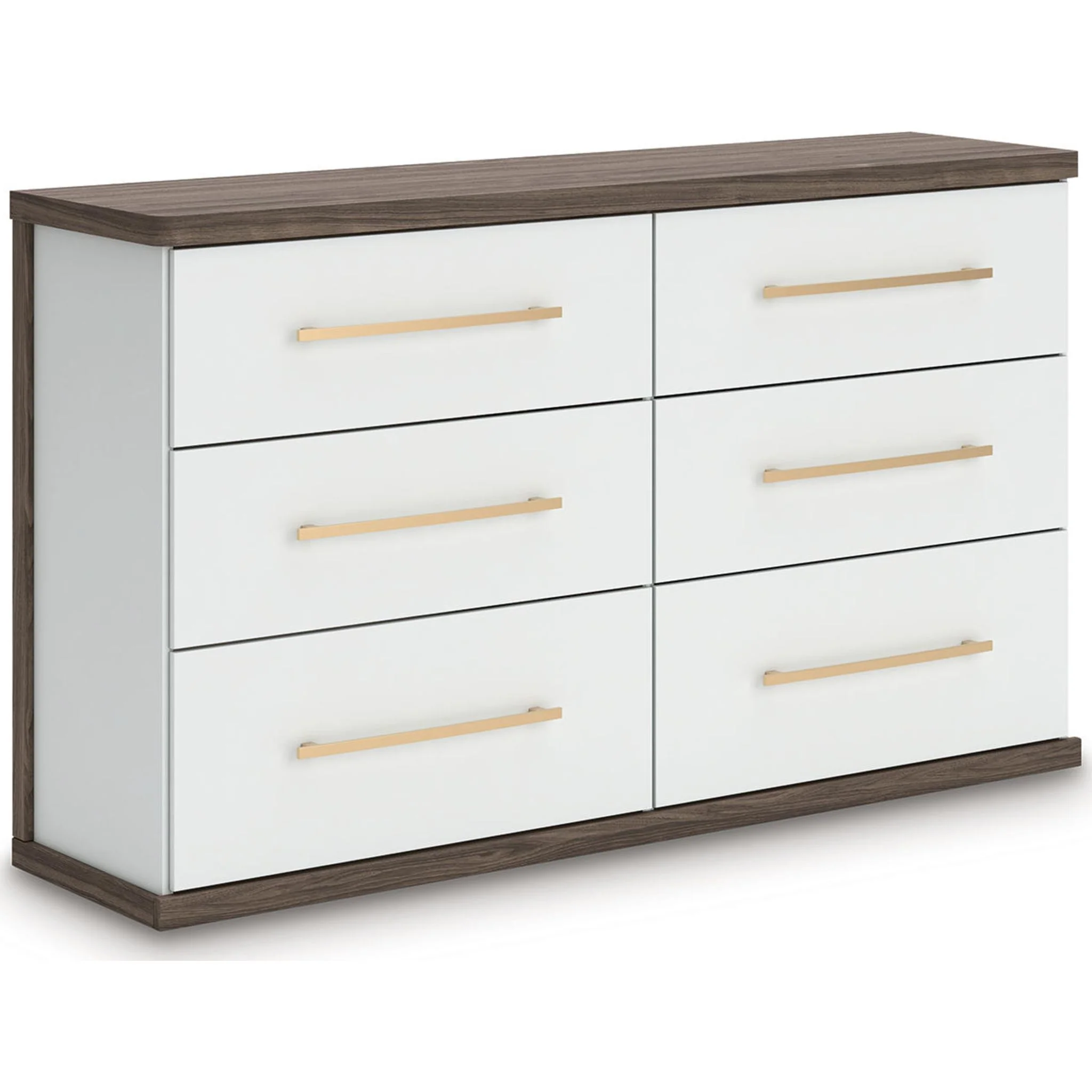 Kendanport Dresser - White/Brown - Image 3