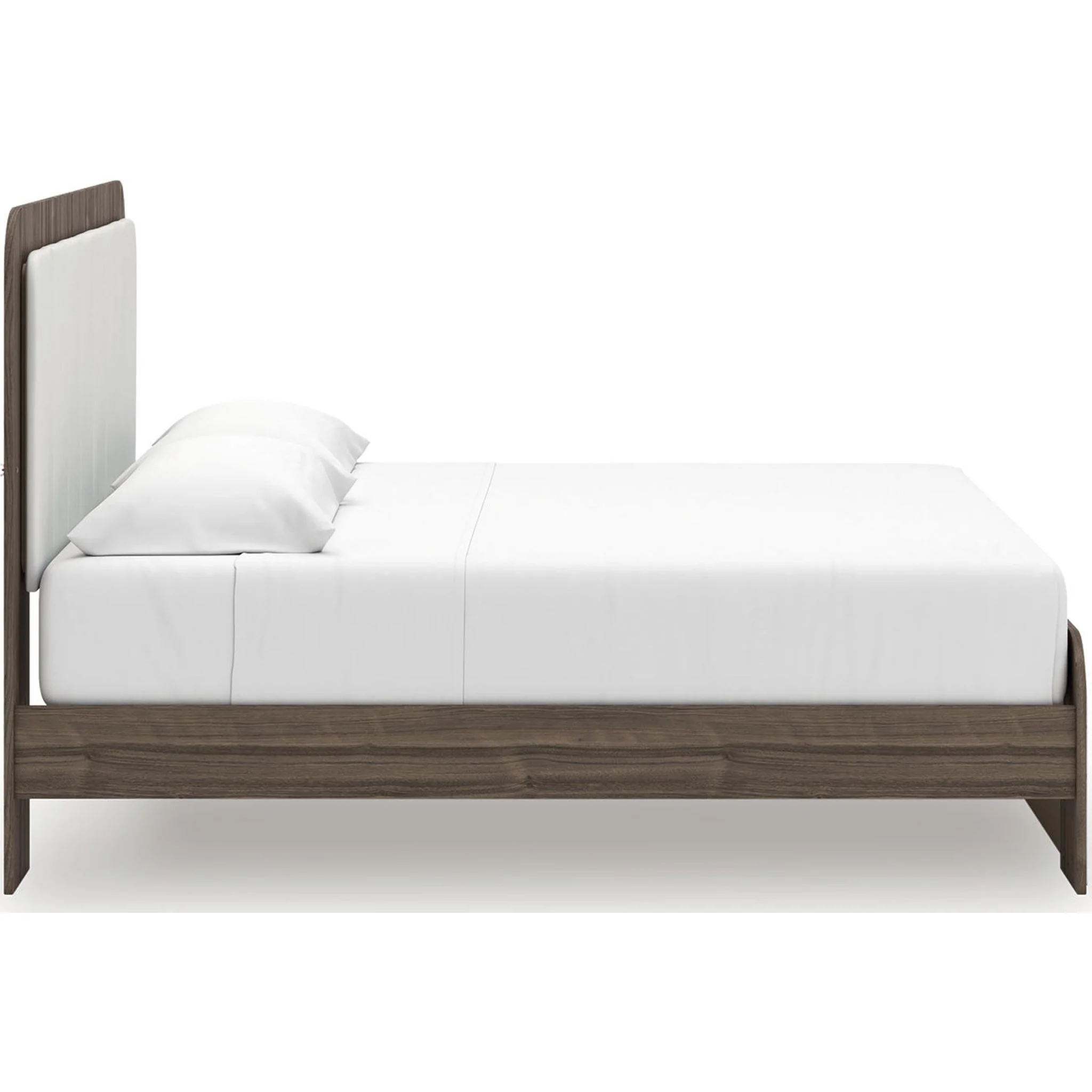 Kendanport King Upholstered Bed - White/Brown - Image 10