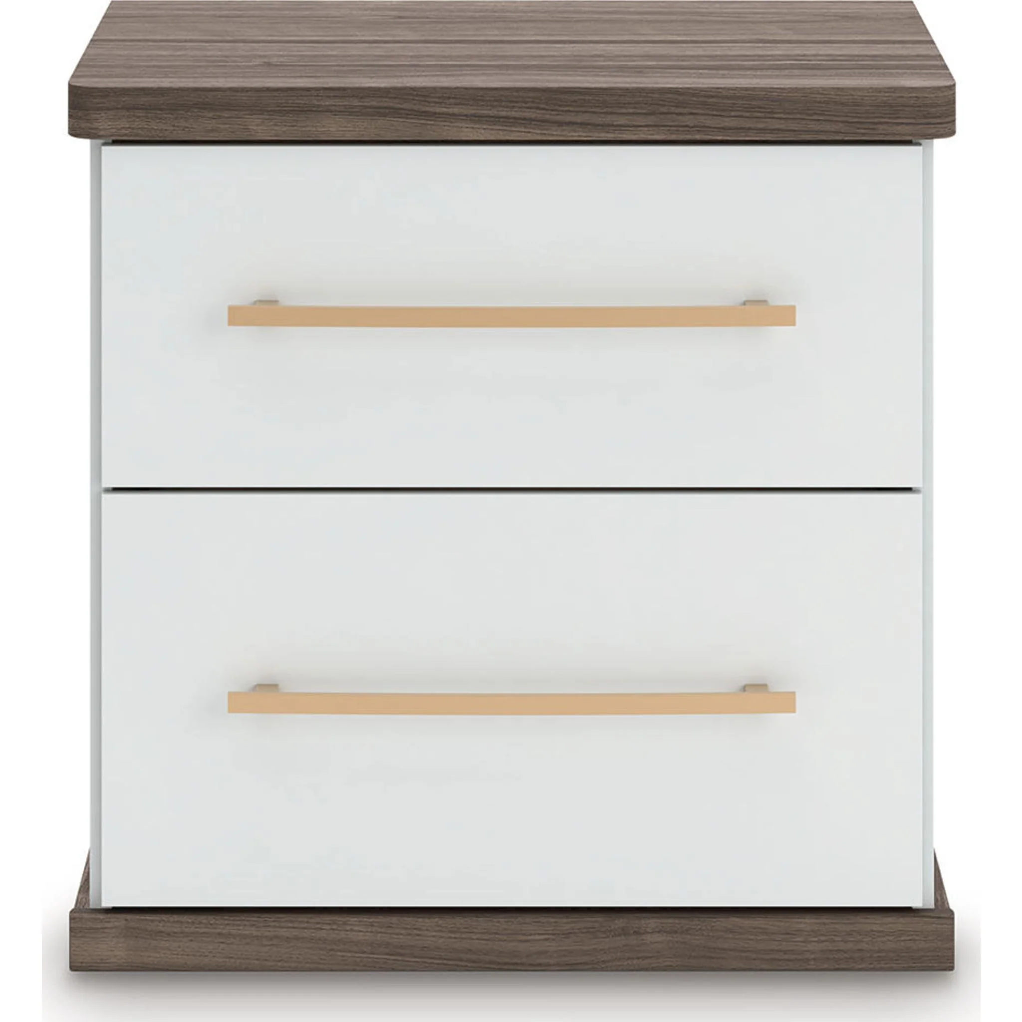 Kendanport Nightstand - White/Brown - Image 6