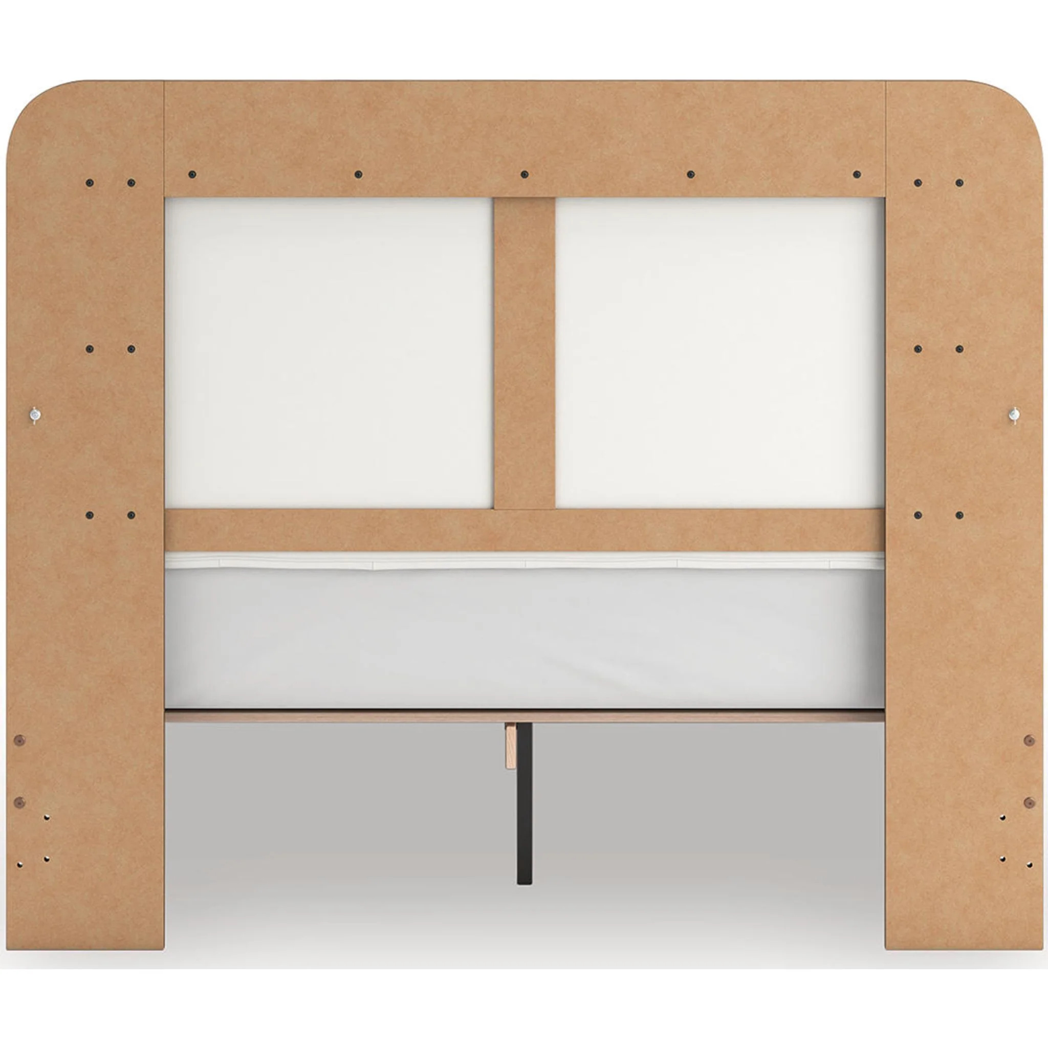 Kendanport Queen Upholstered Bed - White/Brown - Image 5