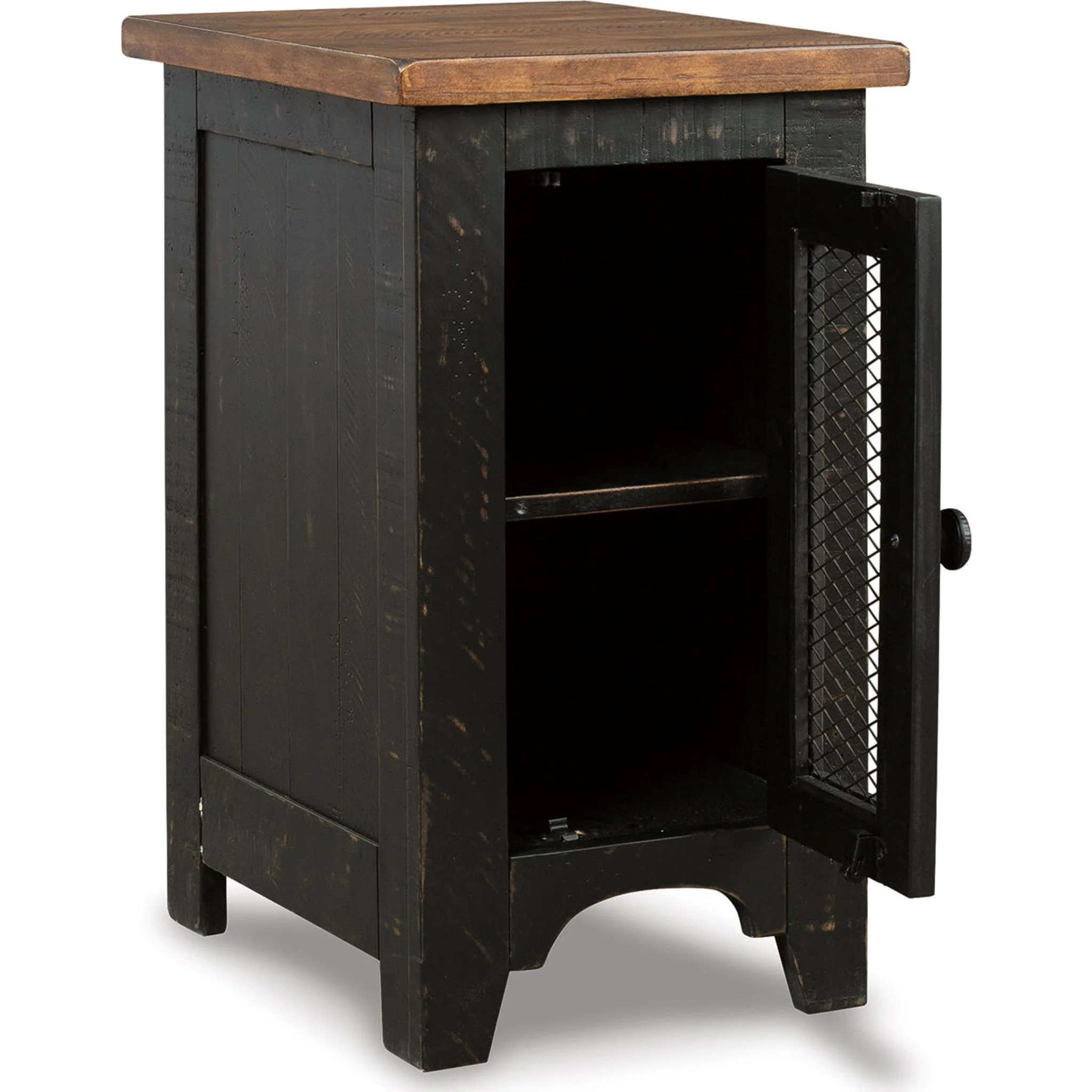 Kendell Chair Side End Table - Black/Brown - Image 11