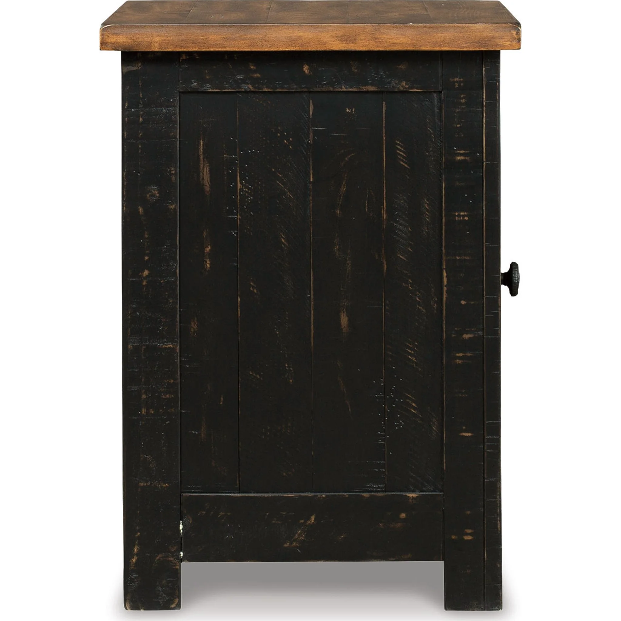 Kendell Chair Side End Table - Black/Brown - Image 12