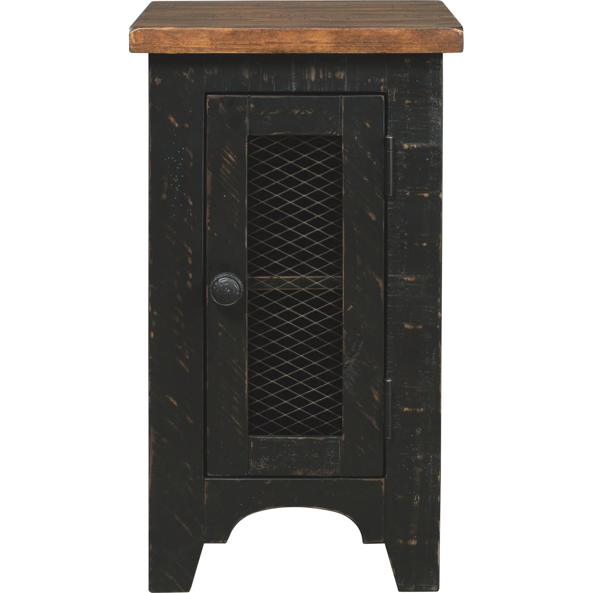 Kendell Chair Side End Table - Black/Brown - Image 5