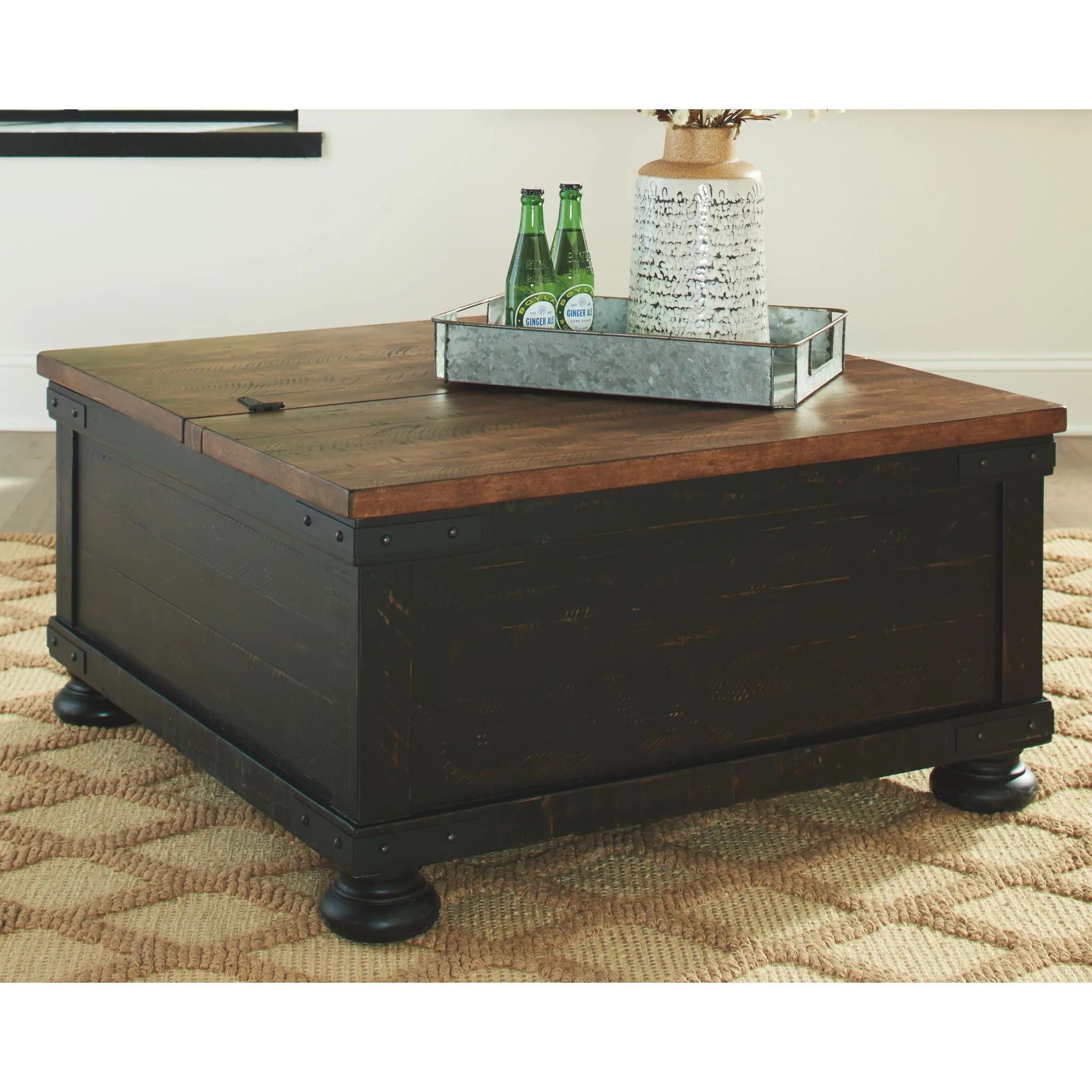 Kendell Coffee Table - Black/Brown - Image 2